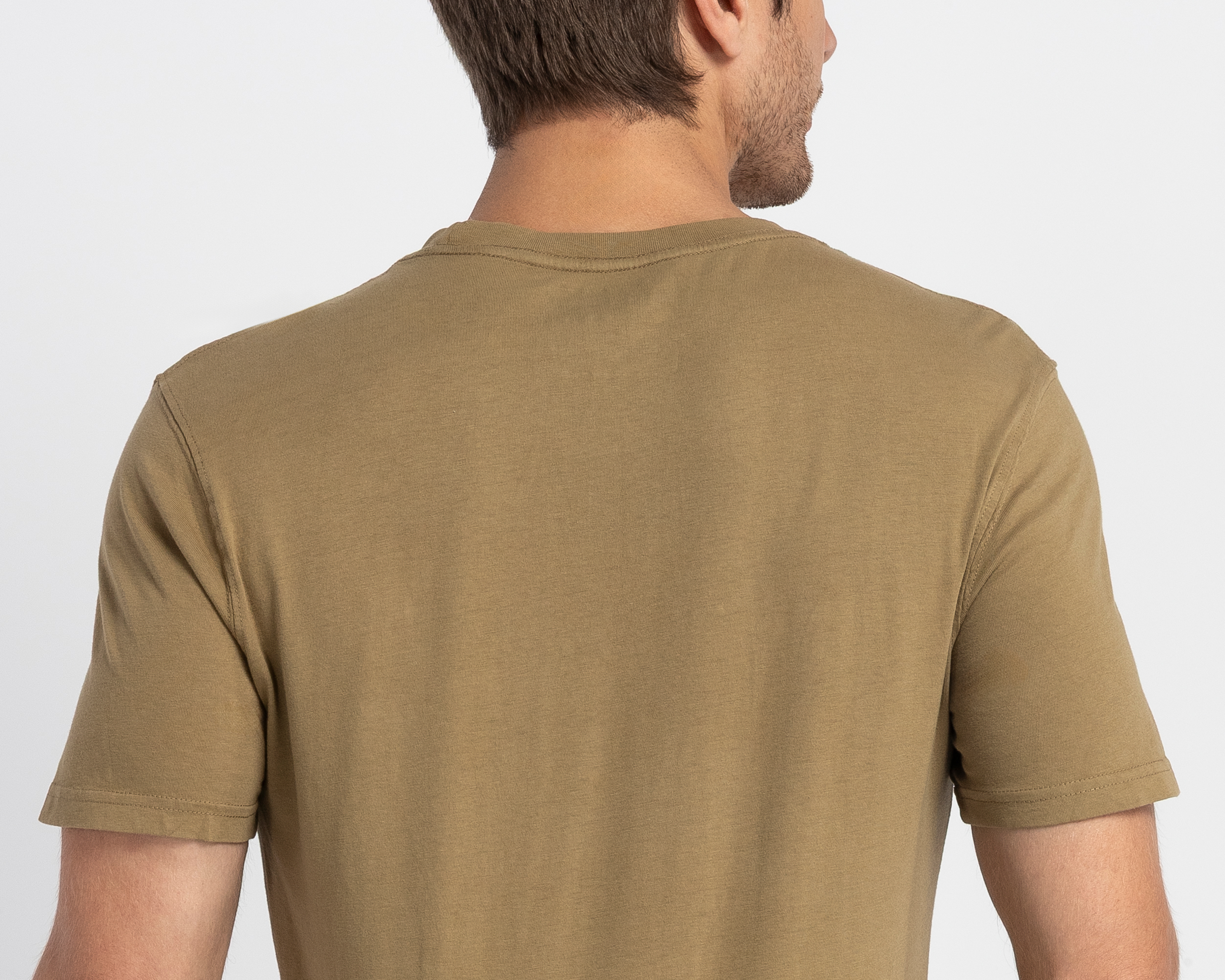 Foto 6 pulgar | Foto 5 | Playera de Cuello Redondo Café Refill para Hombre