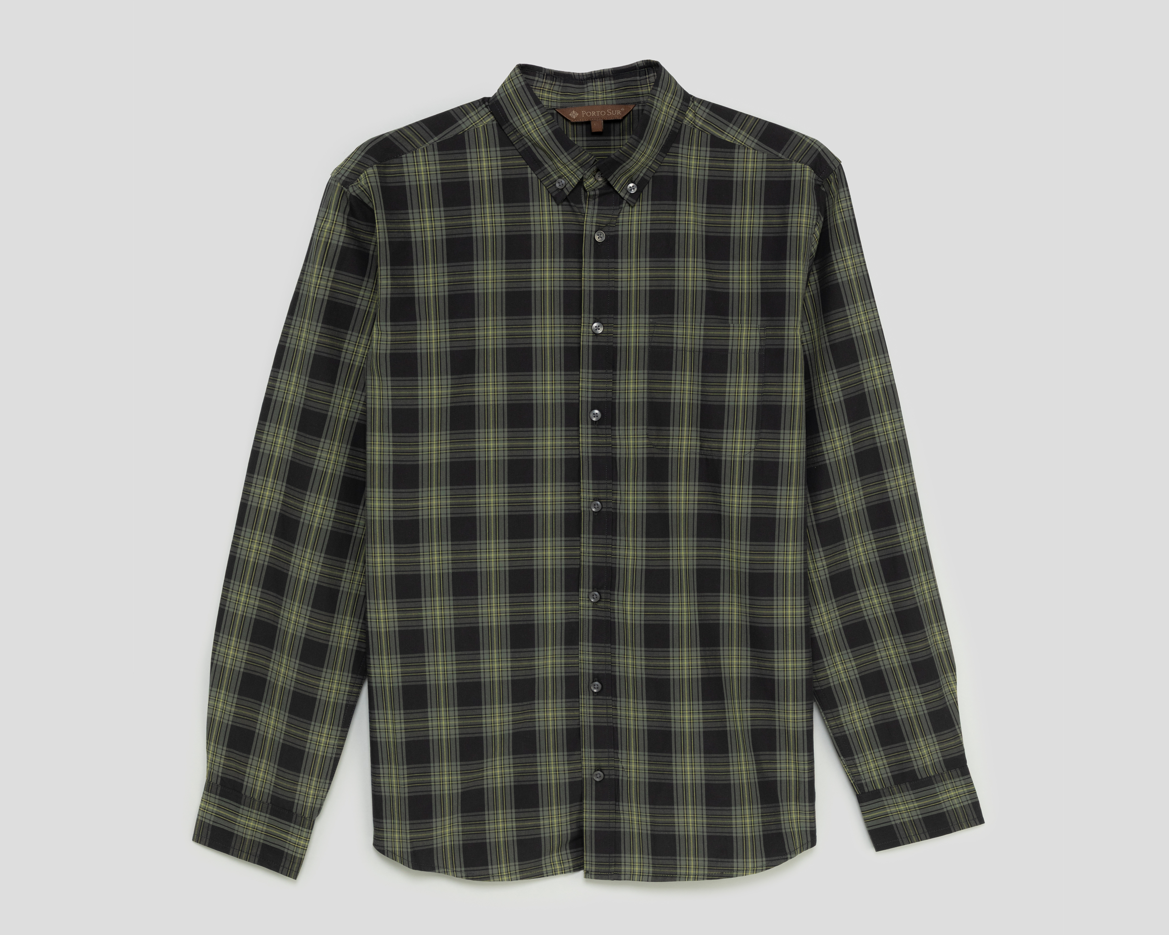 Foto 2 pulgar | Foto 1 | Camisa de Algodón Porto Sur Regular a Cuadros para Hombre