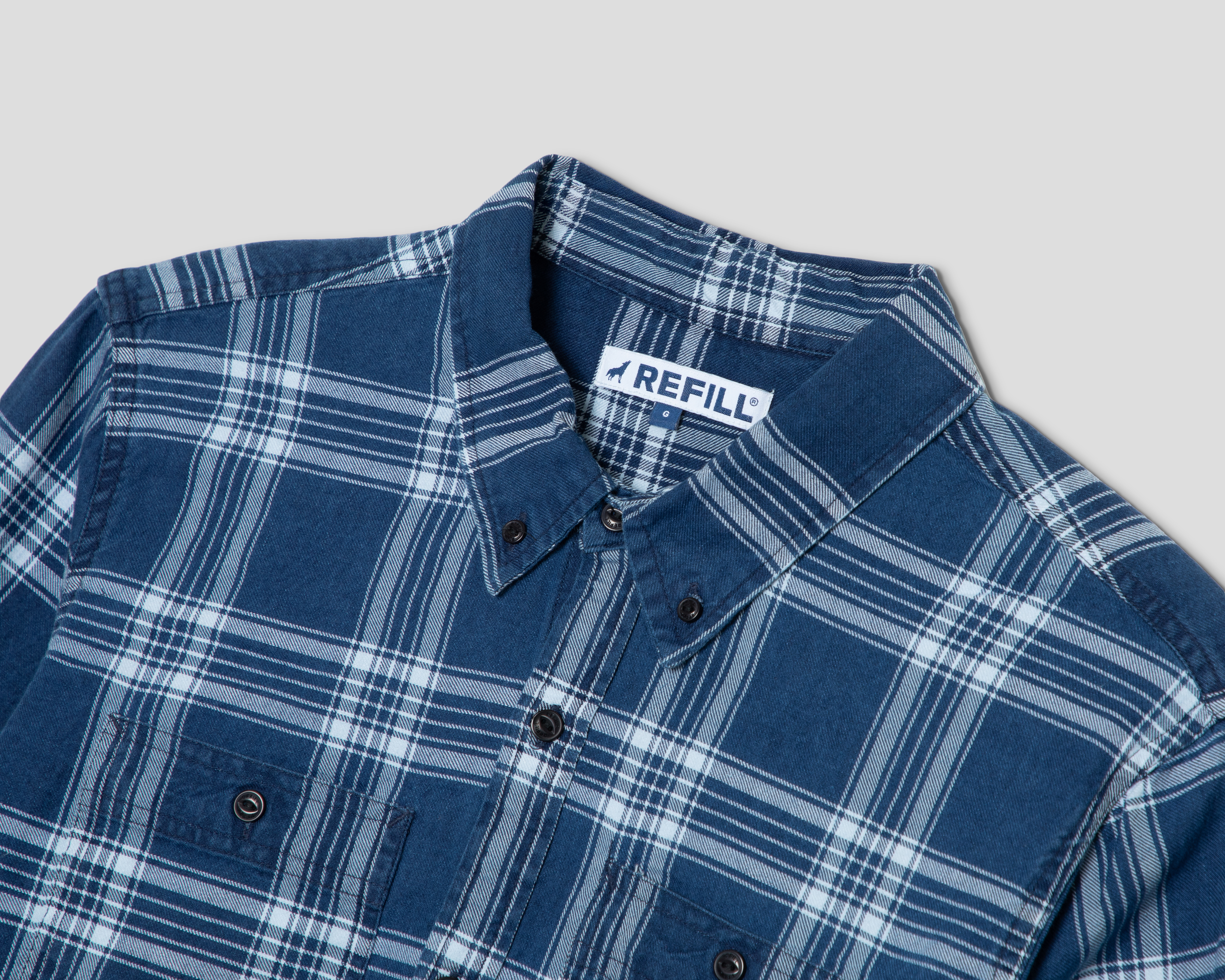 Foto 4 pulgar | Foto 3 | Camisa Casual de Algodón Refill Regular a Cuadros para Hombre