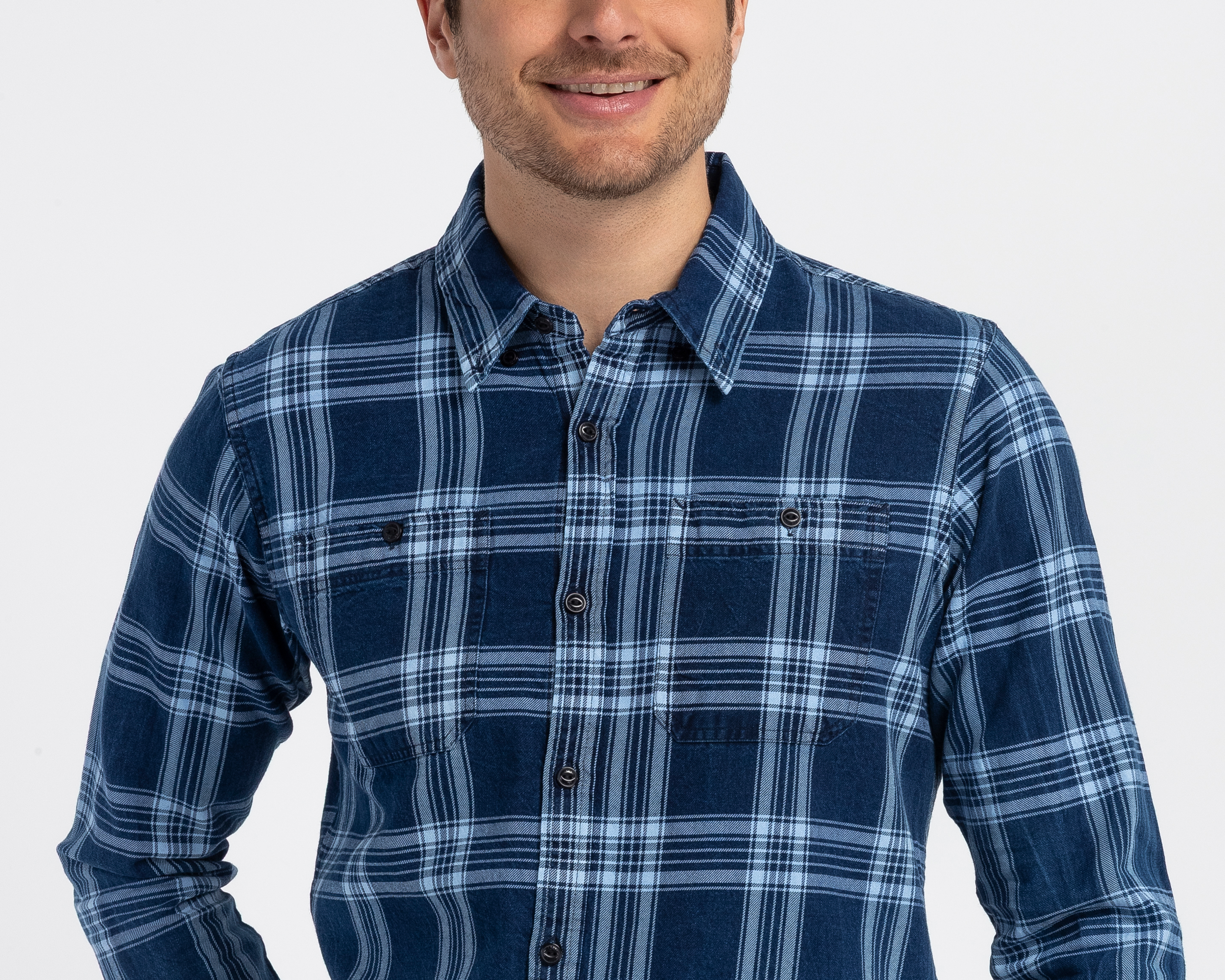 Foto 5 pulgar | Foto 4 | Camisa Casual de Algodón Refill Regular a Cuadros para Hombre