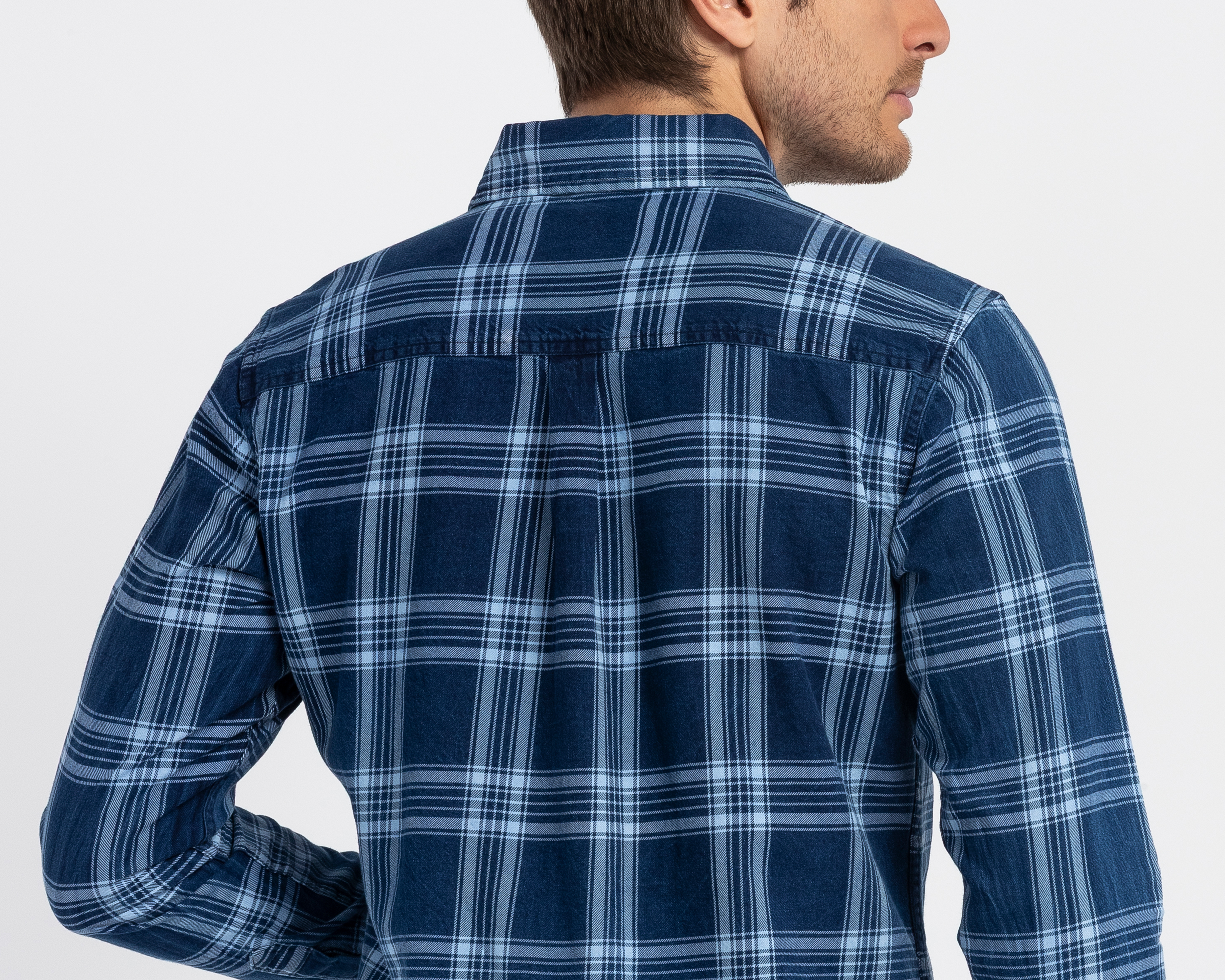 Foto 6 pulgar | Foto 5 | Camisa Casual de Algodón Refill Regular a Cuadros para Hombre