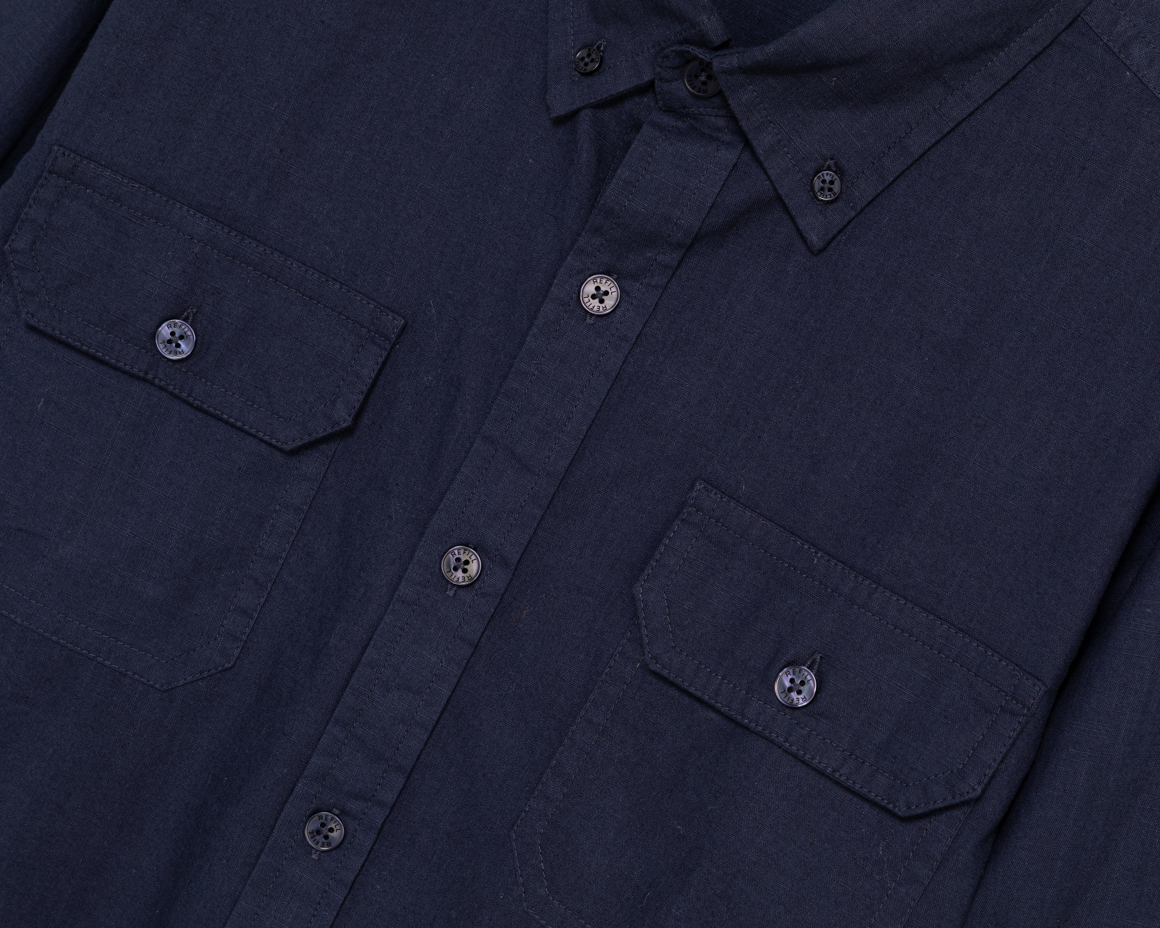 Foto 4 pulgar | Foto 3 | Camisa Casual de Algodón Refill Regular Lisa para Hombre