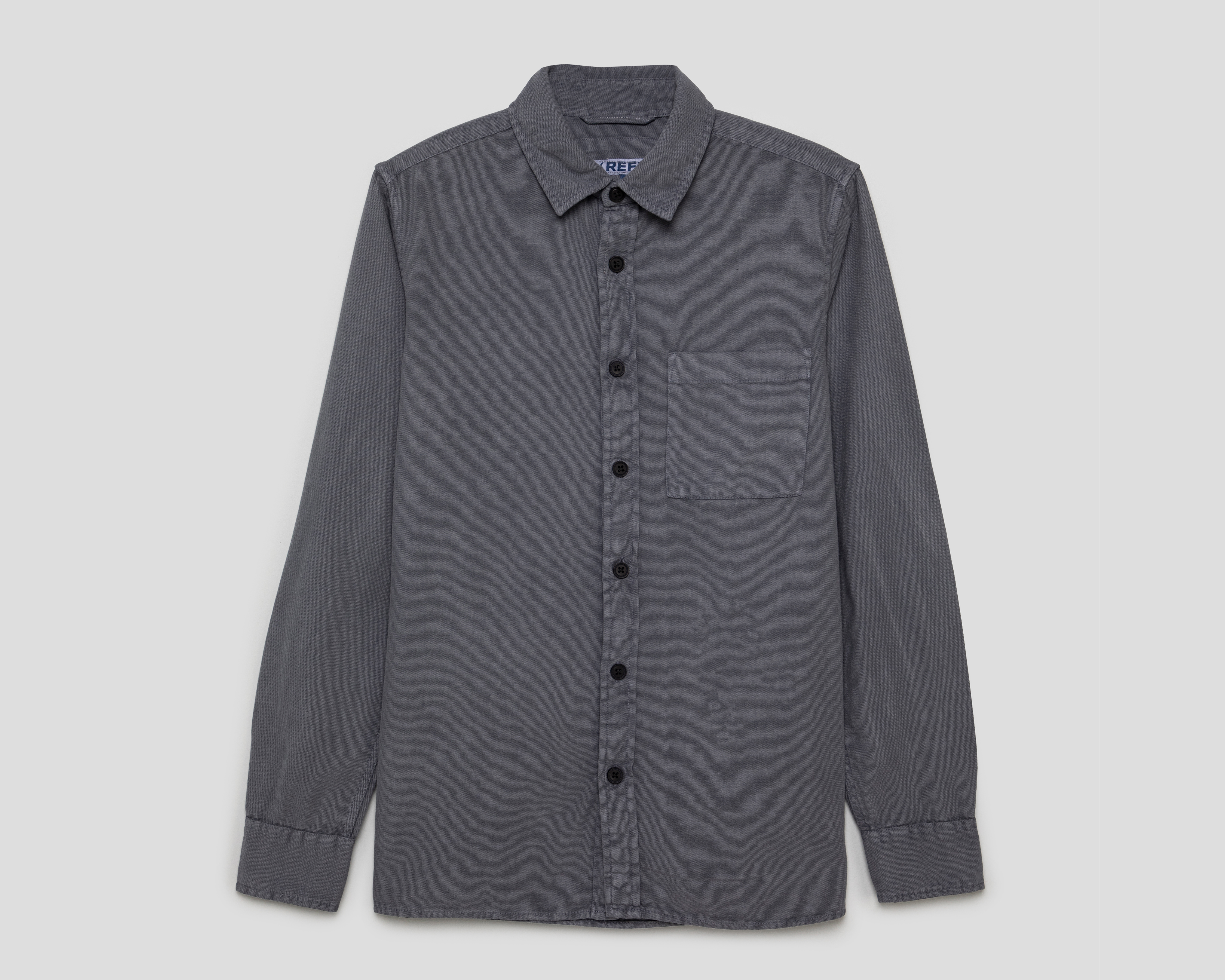 Camisa Casual de Algodón Refill Regular Lisa para Hombre