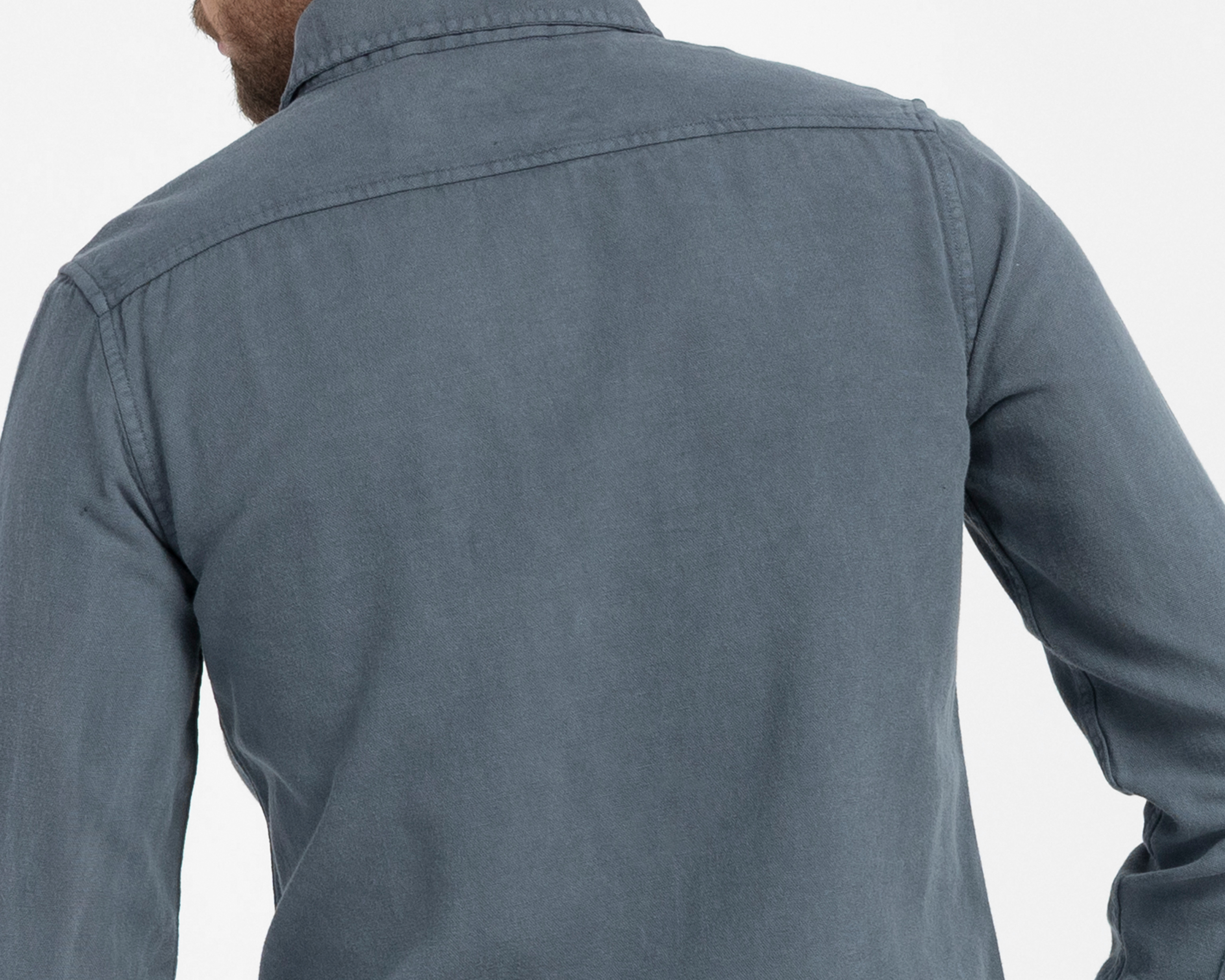 Foto 6 pulgar | Foto 5 | Camisa Casual de Algodón Refill Regular Lisa para Hombre