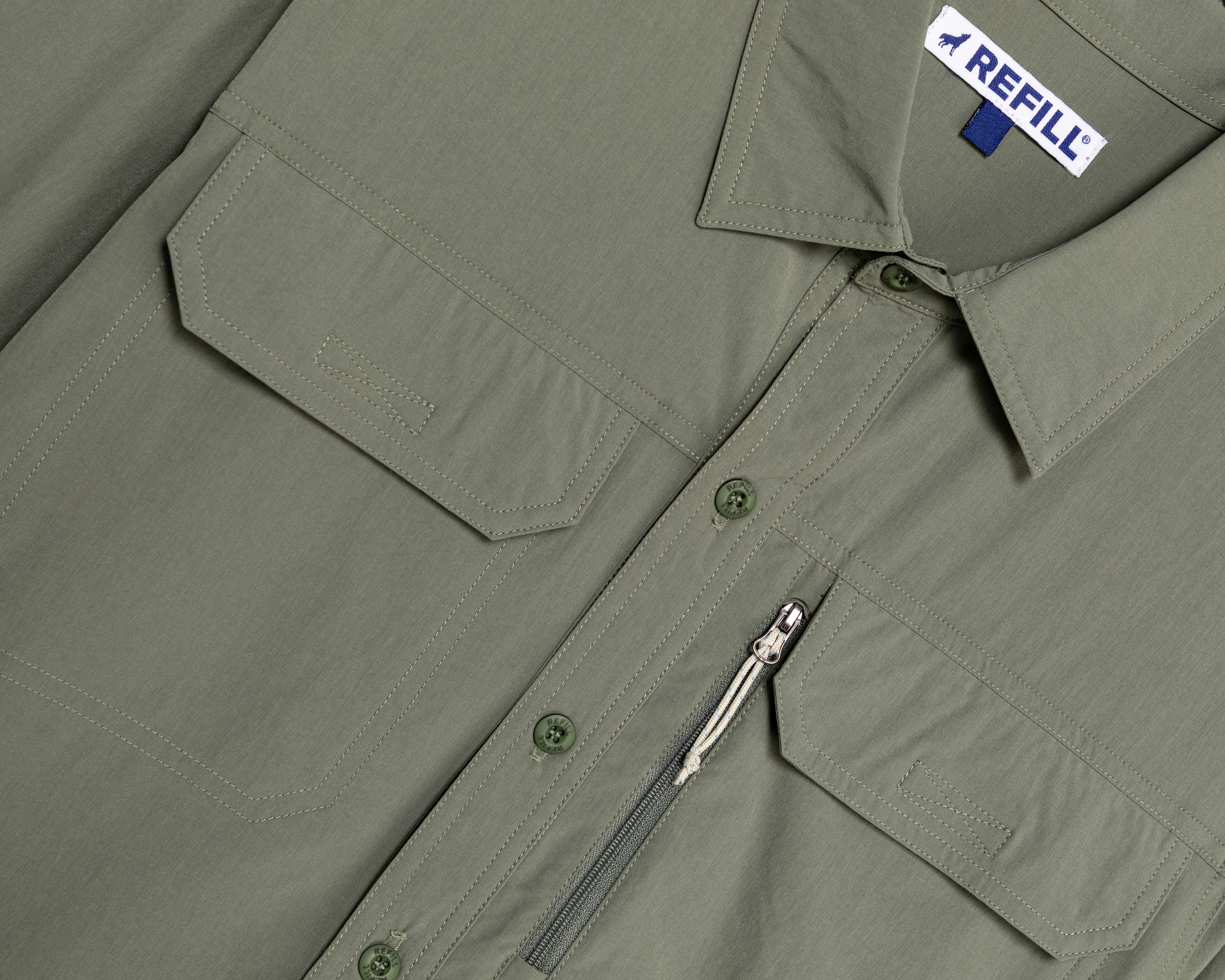 Foto 3 | Foto 3 | Camisa Casual Refill Regular Fit Verde para Hombre