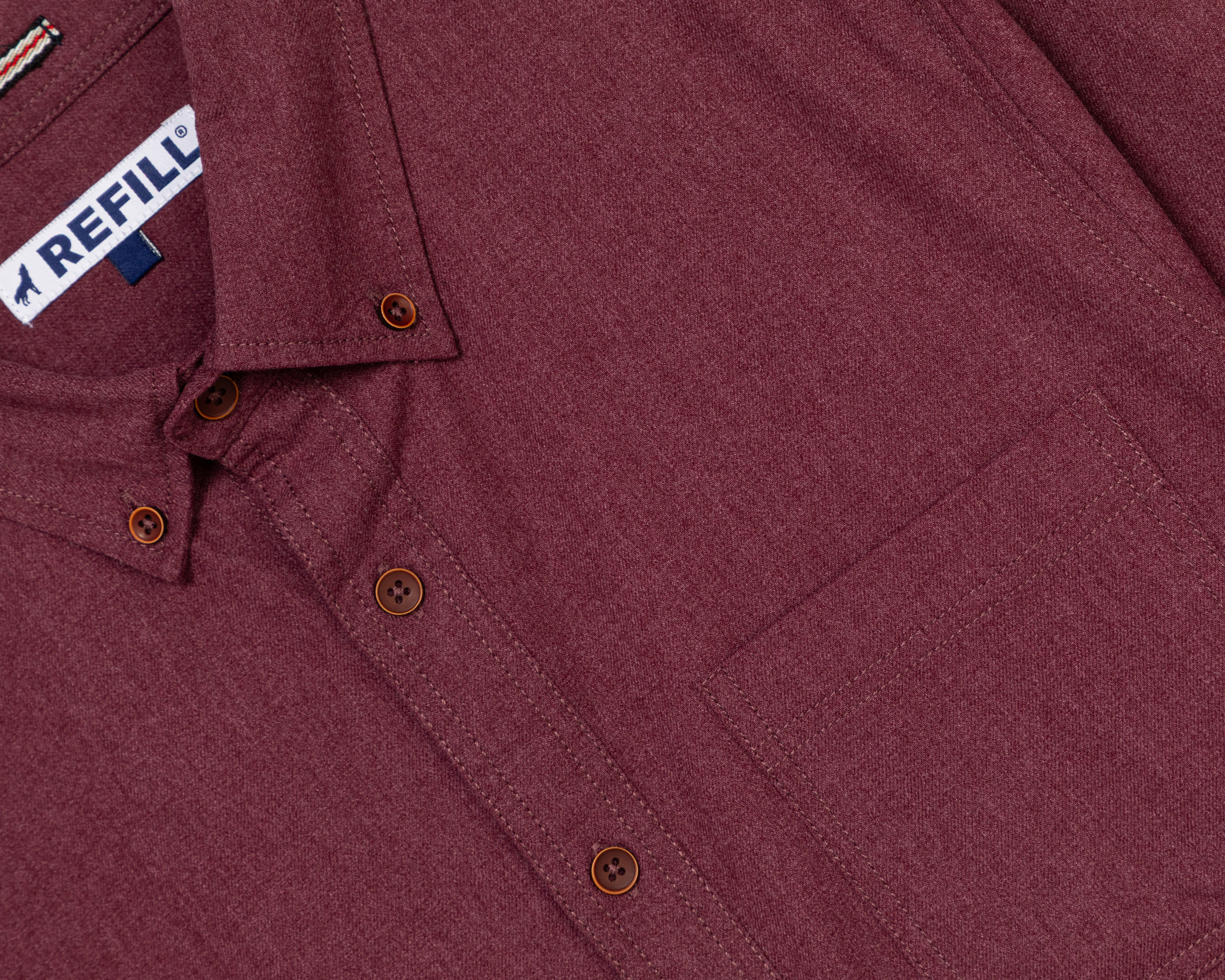 Foto 4 pulgar | Foto 3 | Camisa Casual de Algodón Refill Regular Lisa para Hombre