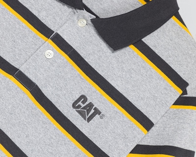 Foto 3 | Foto 3 | Playera Polo CAT Gris para Hombre