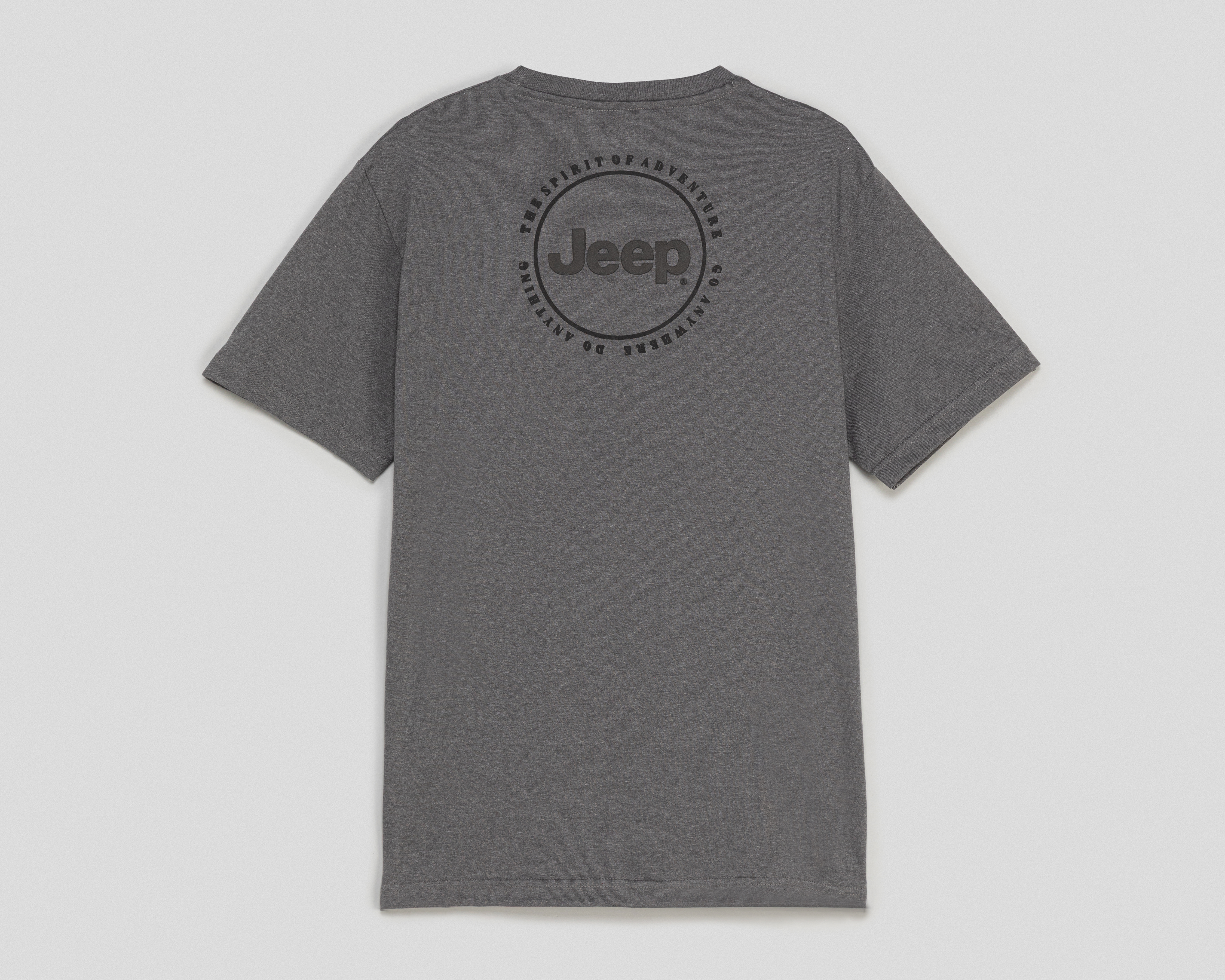 Foto 3 pulgar | Foto 2 | Playera de Cuello Redondo Gris Jeep para Hombre