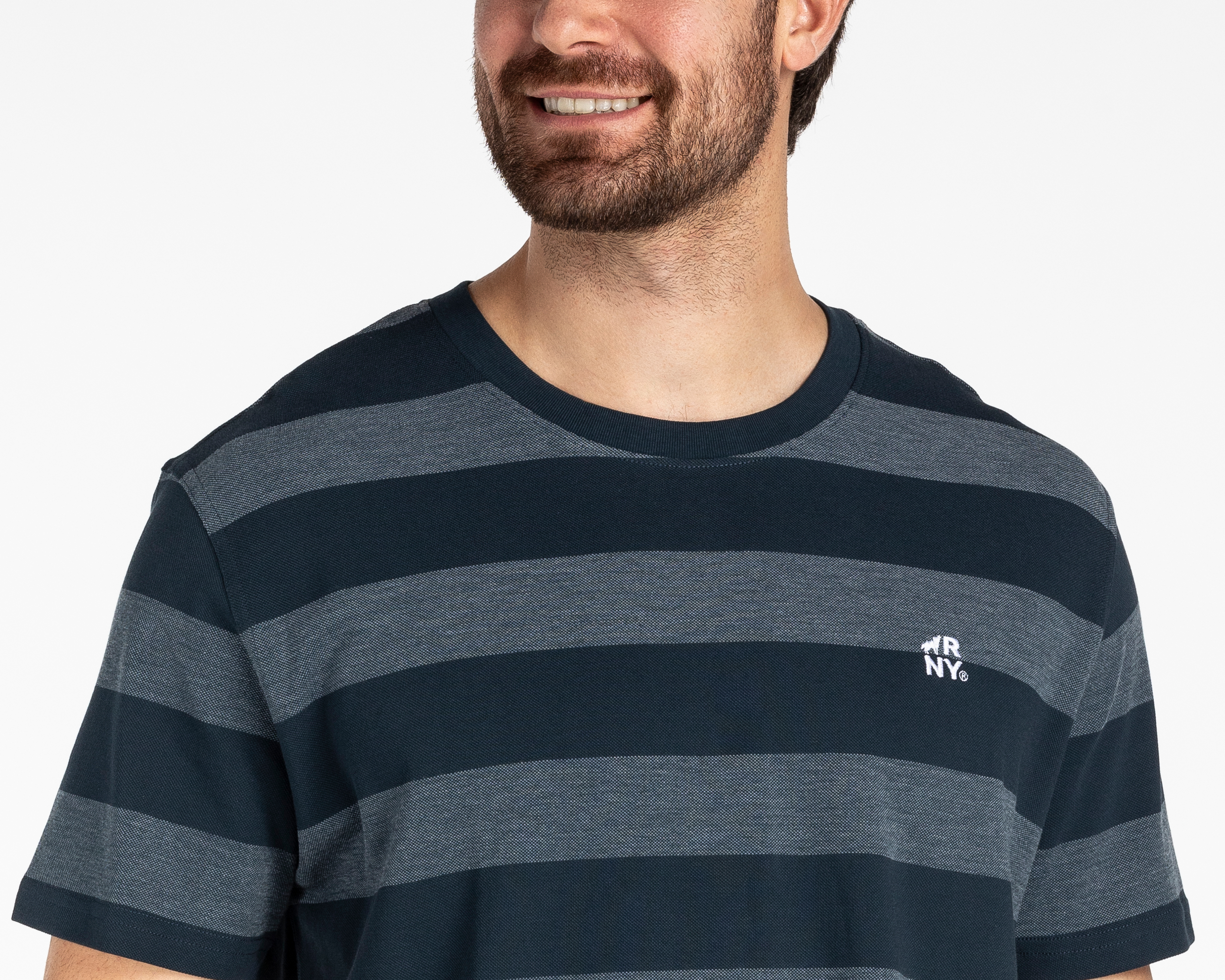 Foto 5 pulgar | Foto 4 | Playera a Rayas Refill para Hombre