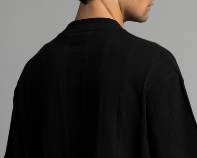 Foto 5 | Foto 5 | Playera de Cuello Redondo Negra Strona para Hombre