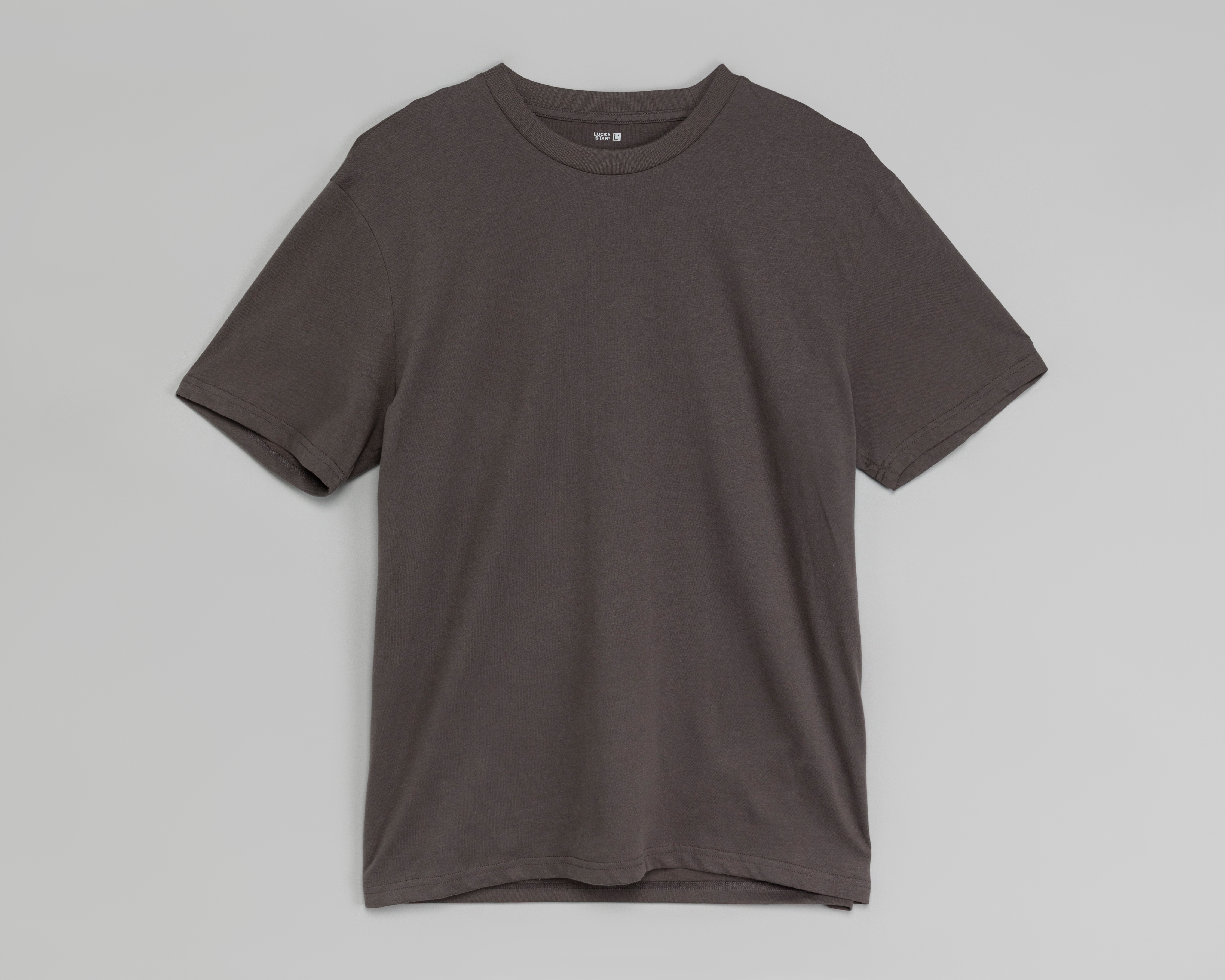 Playera de Cuello Redondo Gris Lucky Star para Hombre