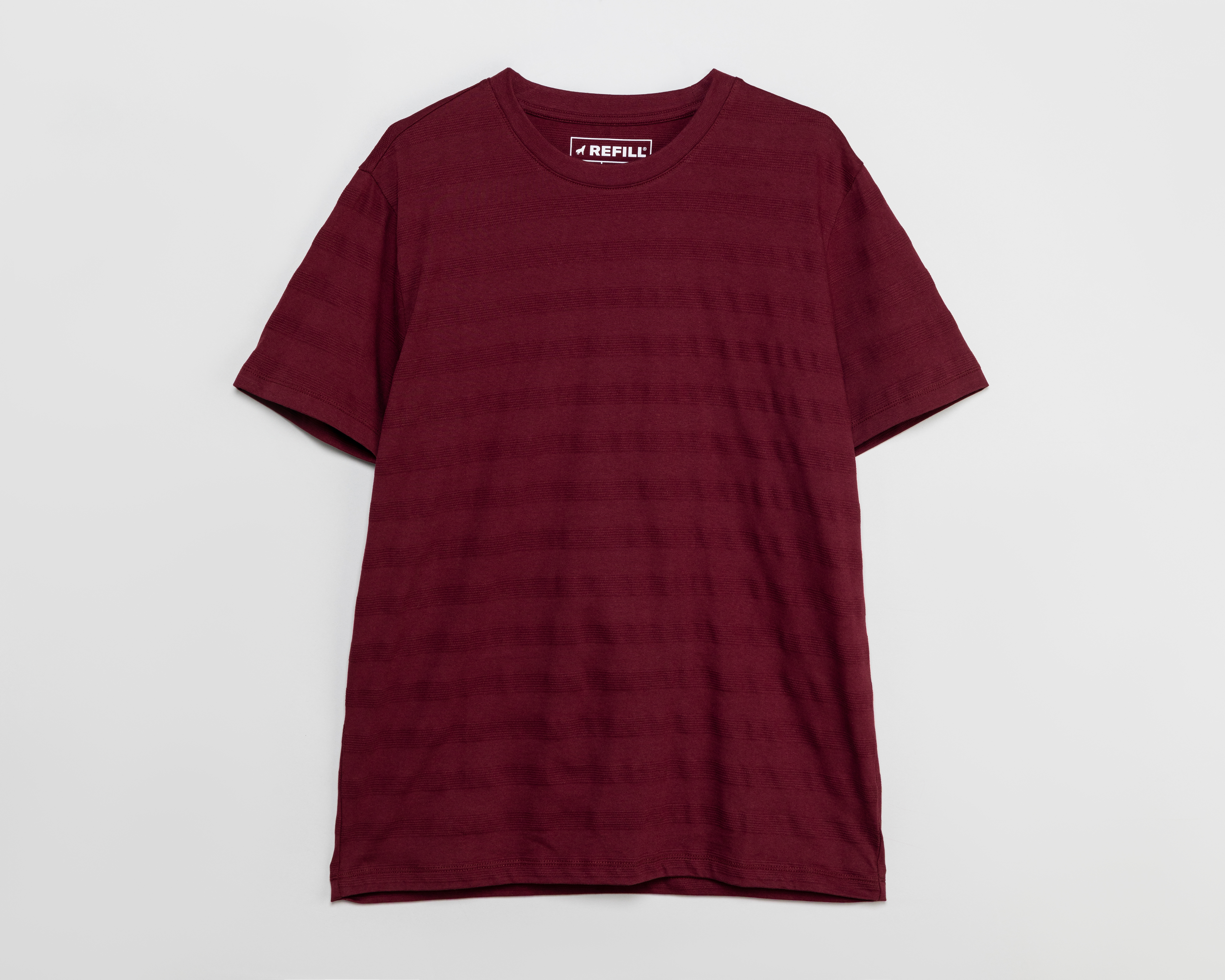 Playera Cuello Redondo Vino Refill para Hombre