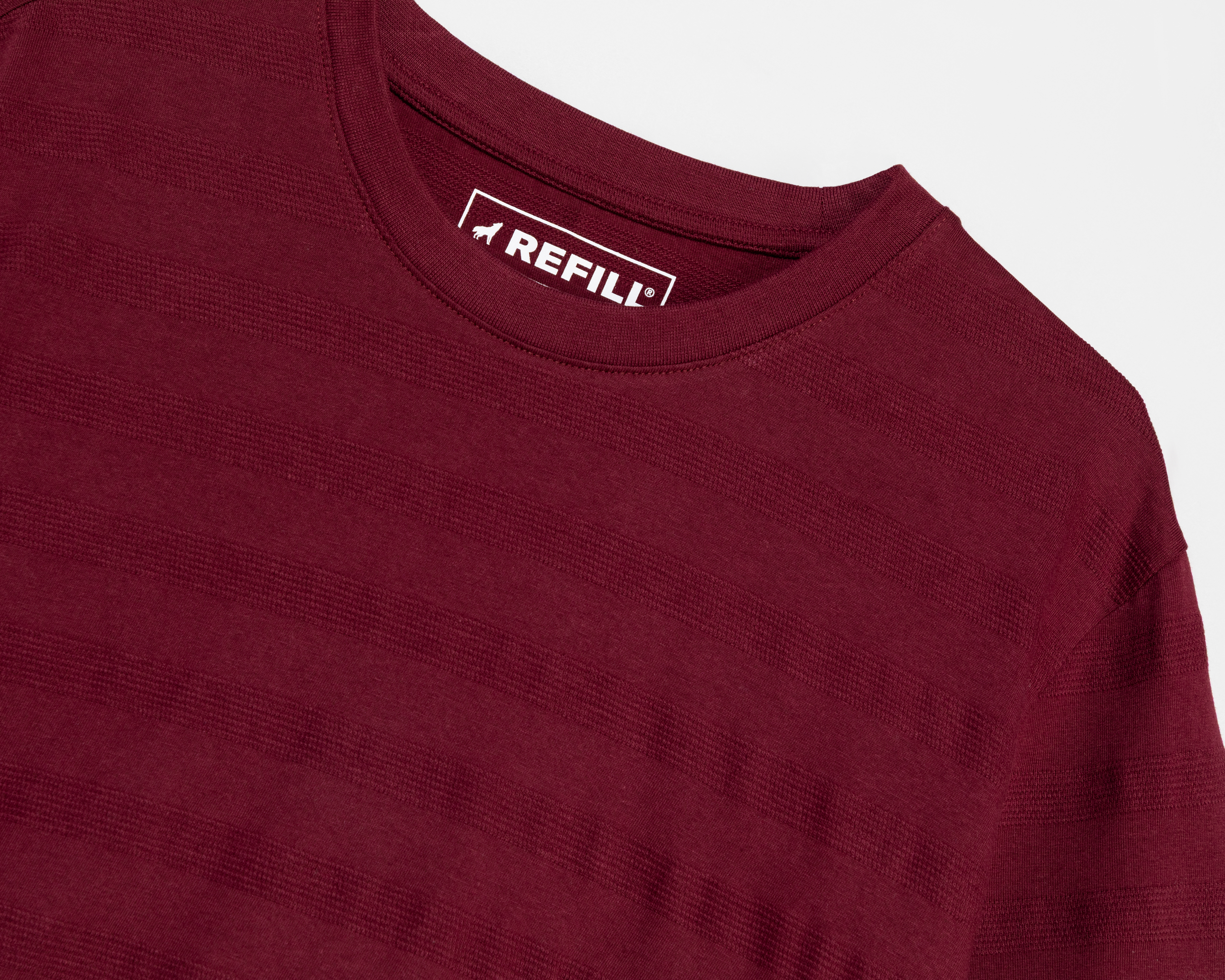 Foto 4 pulgar | Foto 3 | Playera Cuello Redondo Vino Refill para Hombre