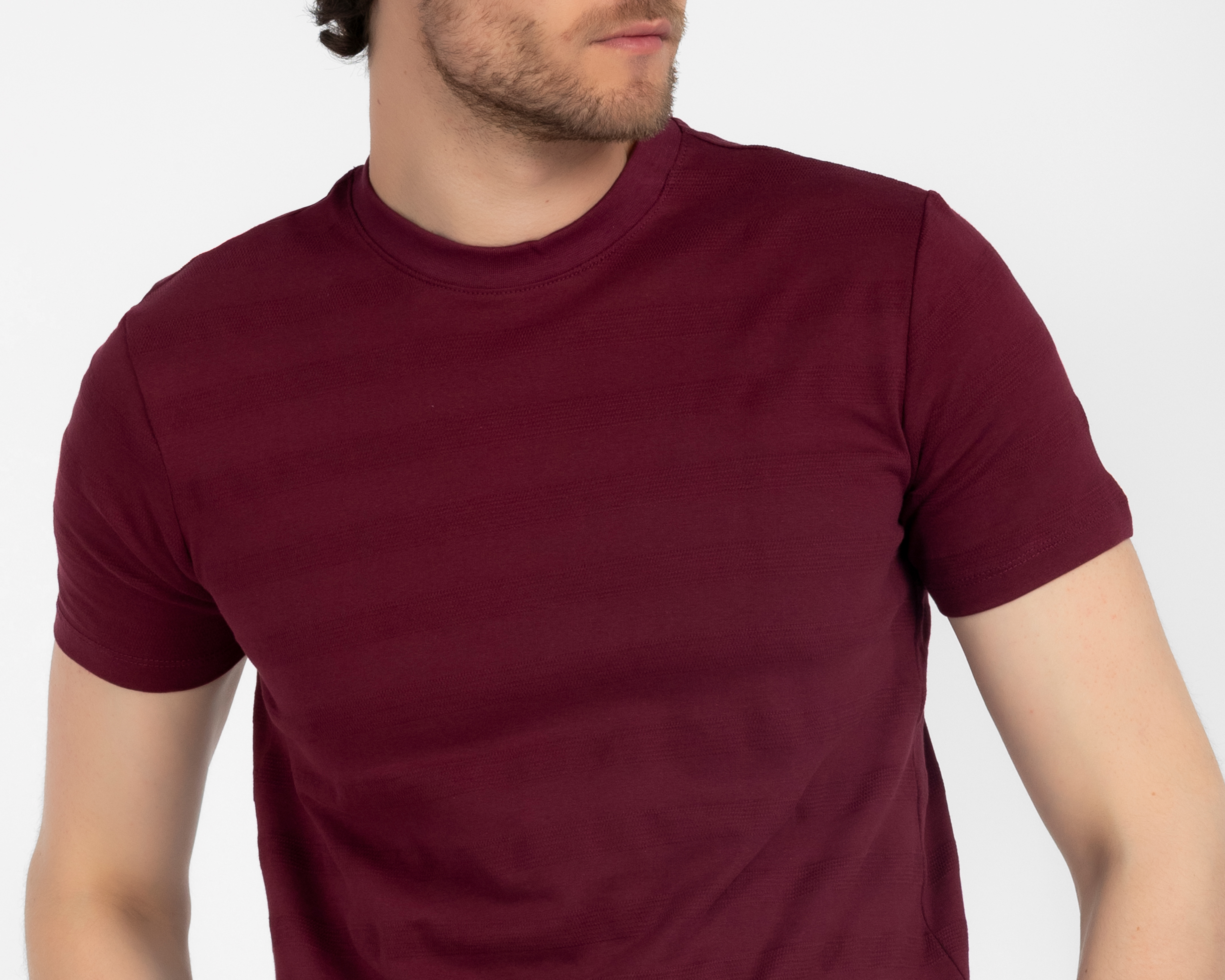 Foto 5 pulgar | Foto 4 | Playera Cuello Redondo Vino Refill para Hombre