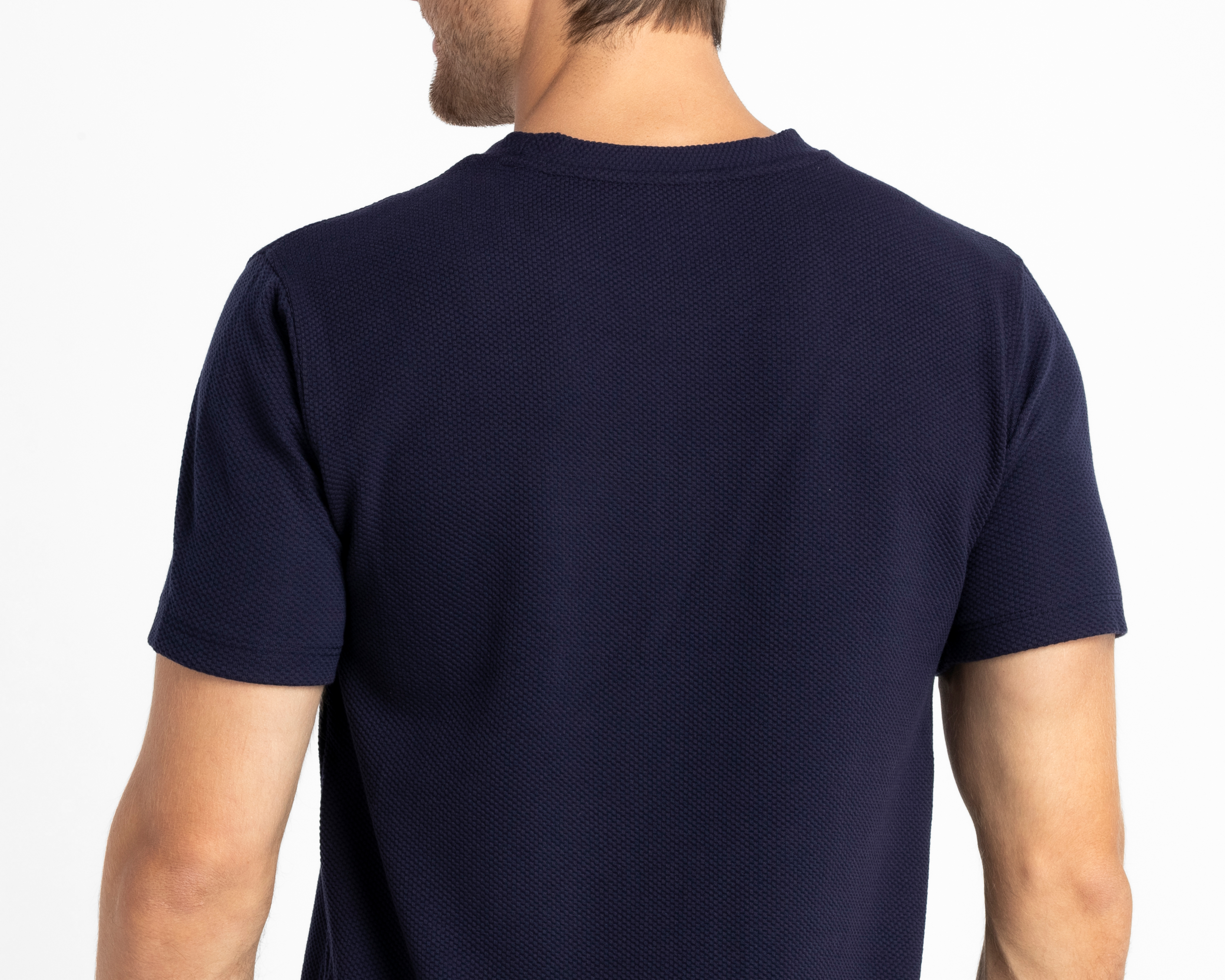 Foto 5 | Foto 5 | Playera de Cuello Redondo Azul Marino Refill para Hombre