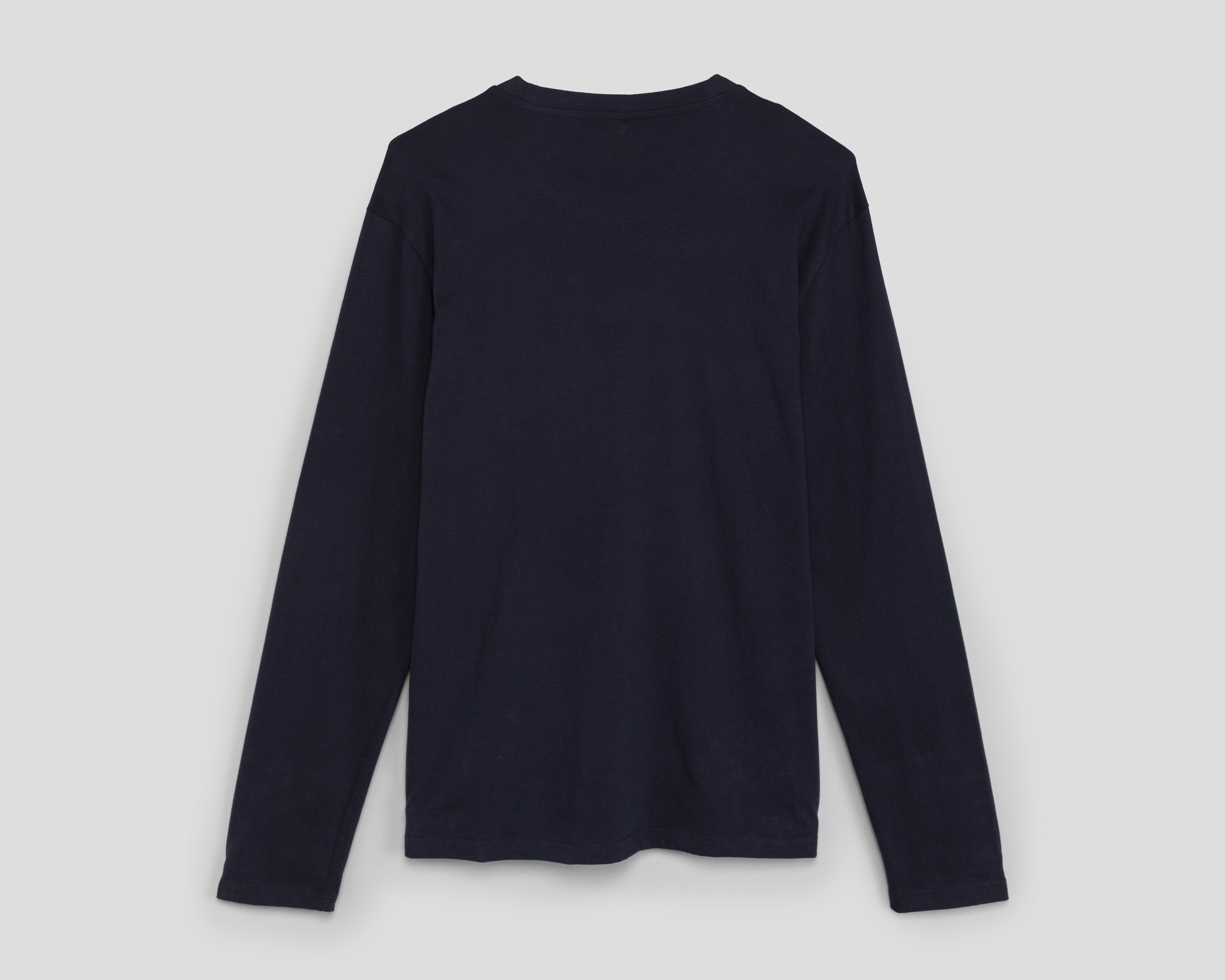 Foto 2 | Foto 2 | Playera Manga Larga Cuello Redondo Azul Lucky Star para Hombre