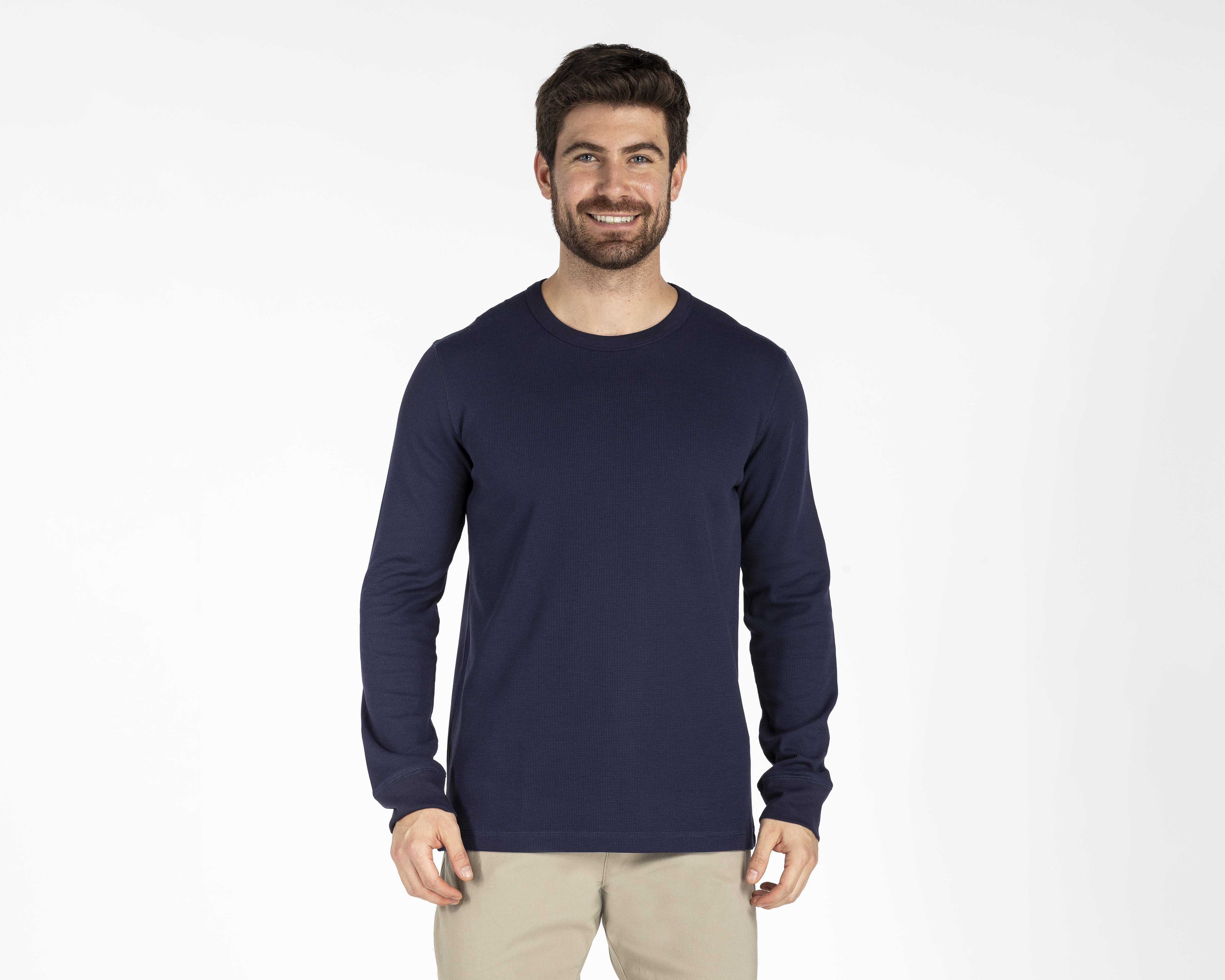 Foto 2 pulgar | Foto 1 | Playera de Cuello Redondo Azul Refill para Hombre