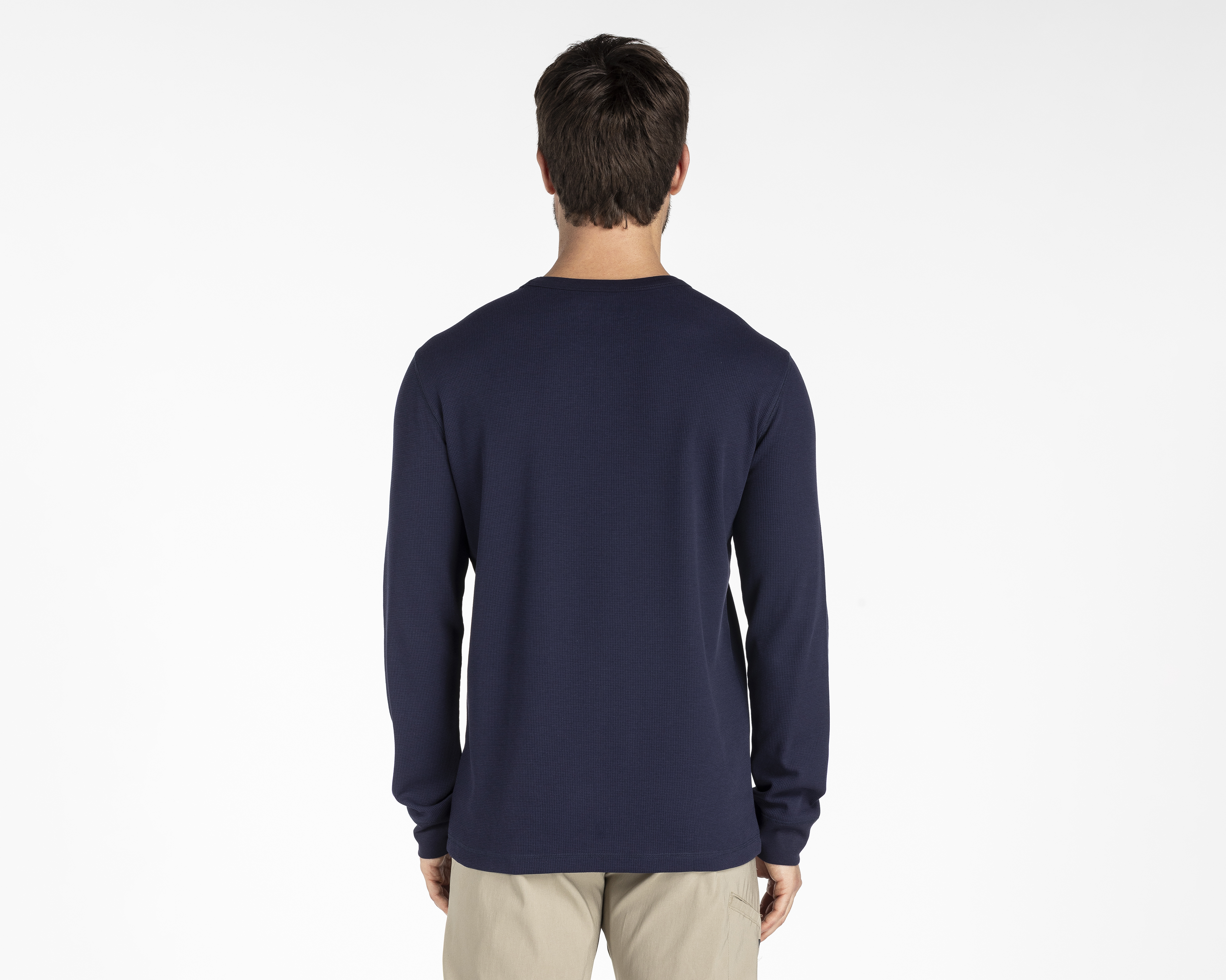 Foto 4 pulgar | Foto 3 | Playera de Cuello Redondo Azul Refill para Hombre