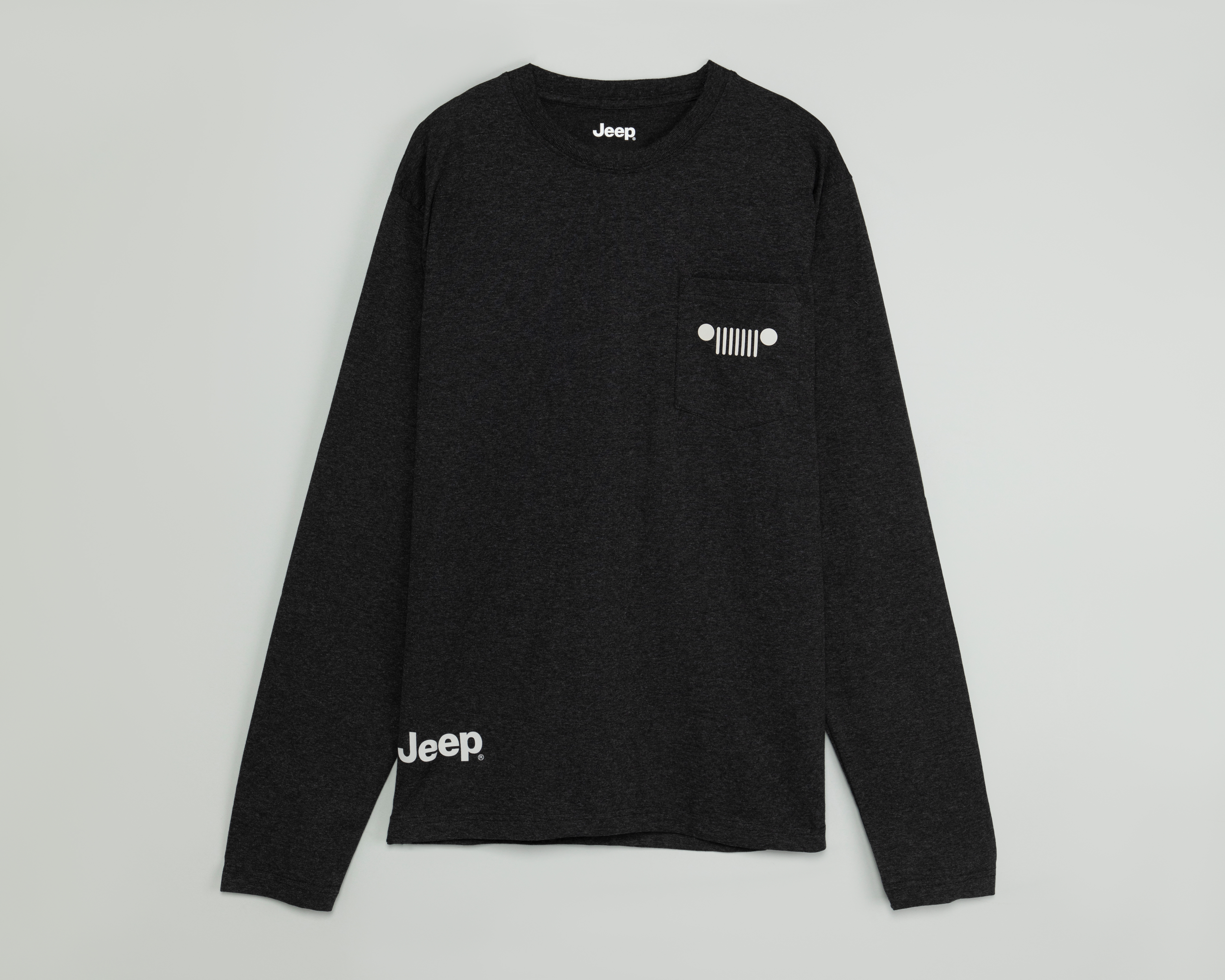 Foto 2 pulgar | Foto 1 | Playera Manga Larga Gris Jeep para Hombre