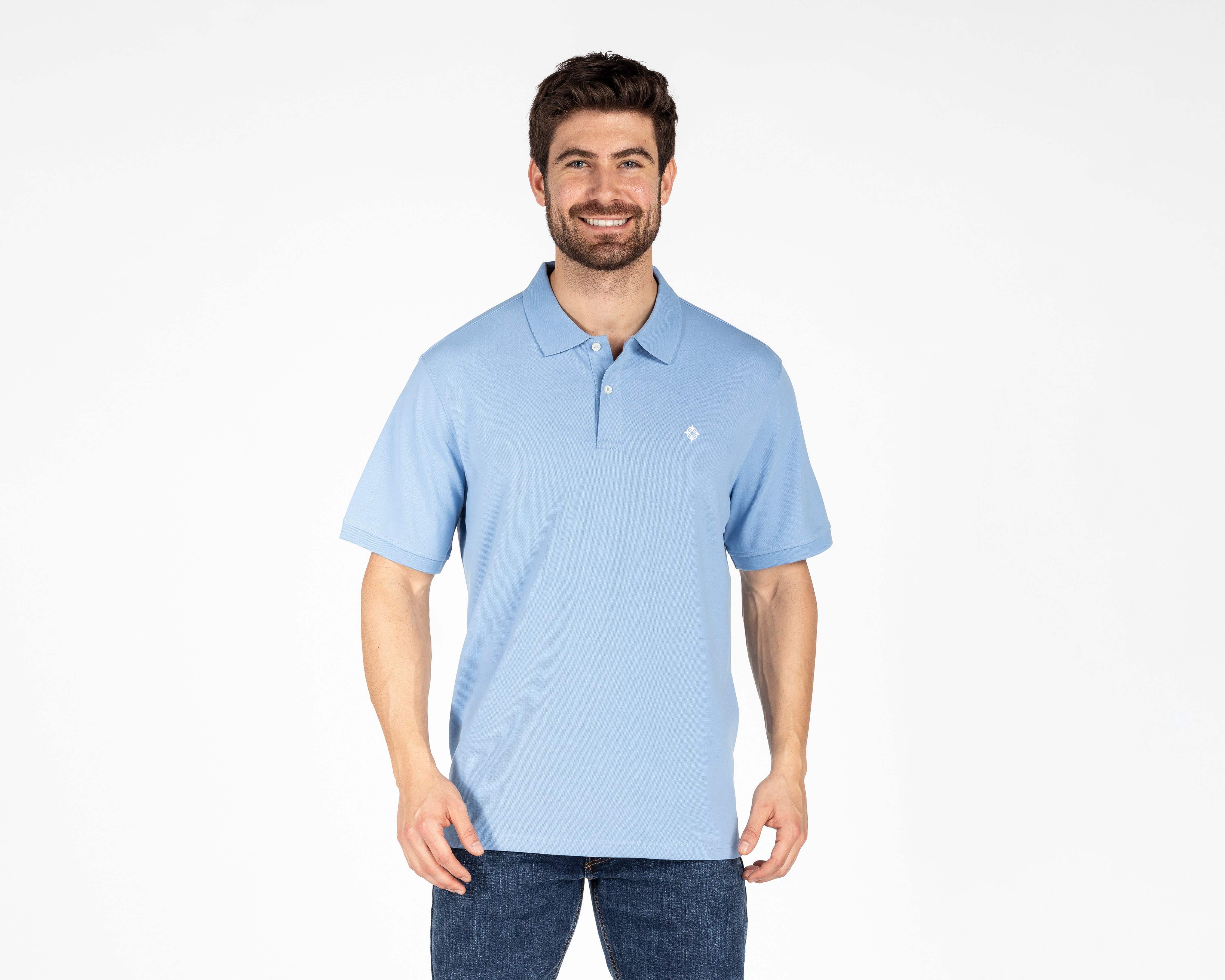 Playera Polo Porto Sur Azul para Hombre