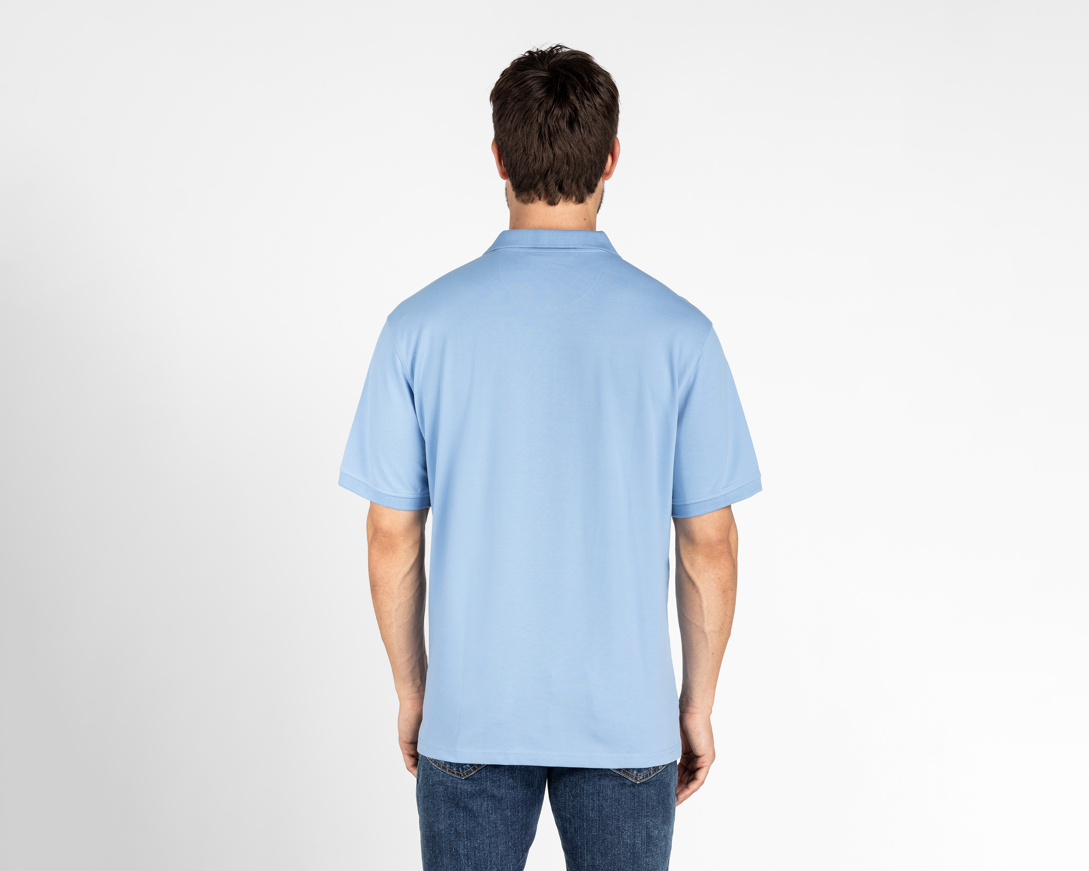 Foto 3 pulgar | Foto 2 | Playera Polo Porto Sur Azul para Hombre