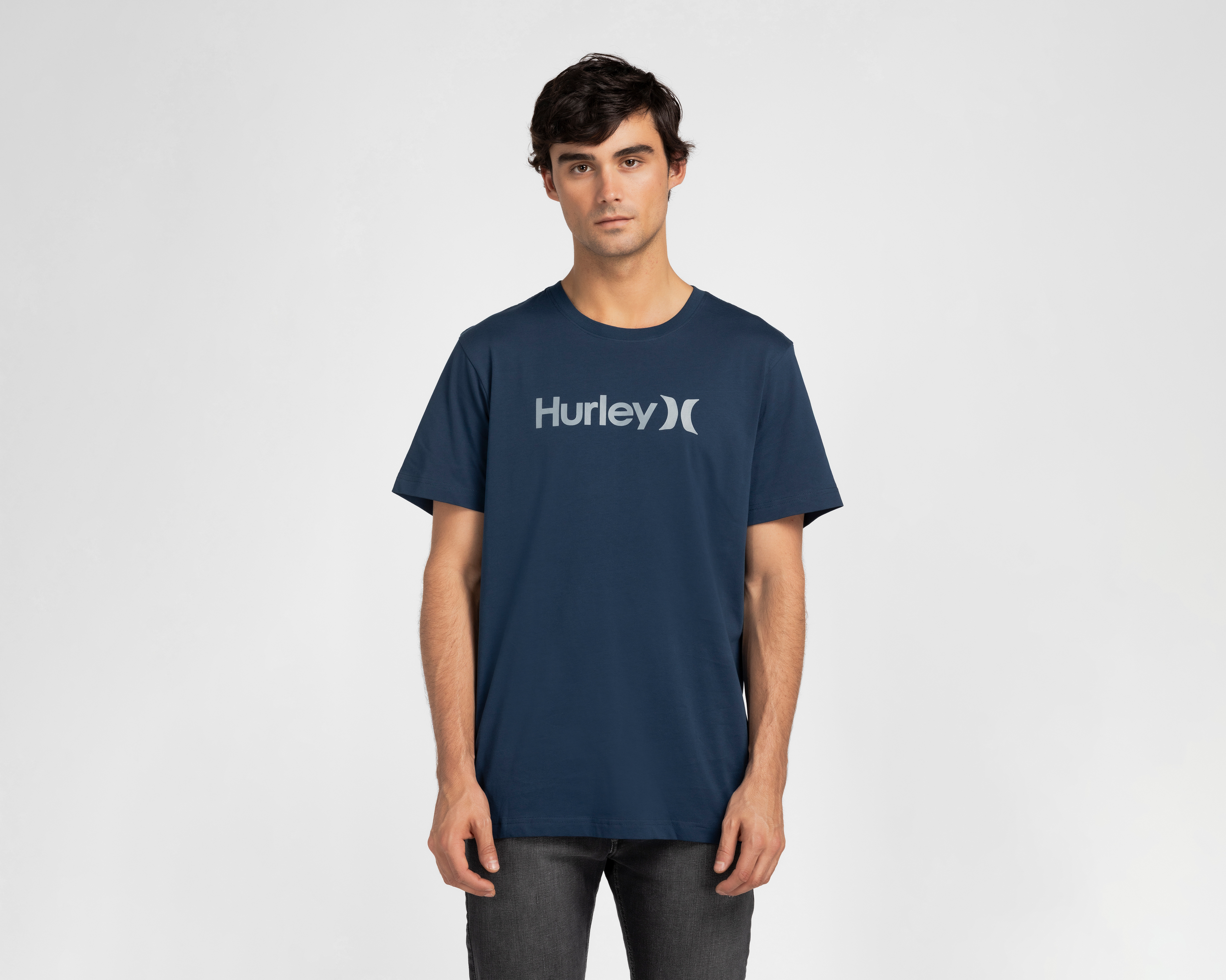Playera de Cuello Redondo Azul Hurley para Hombre