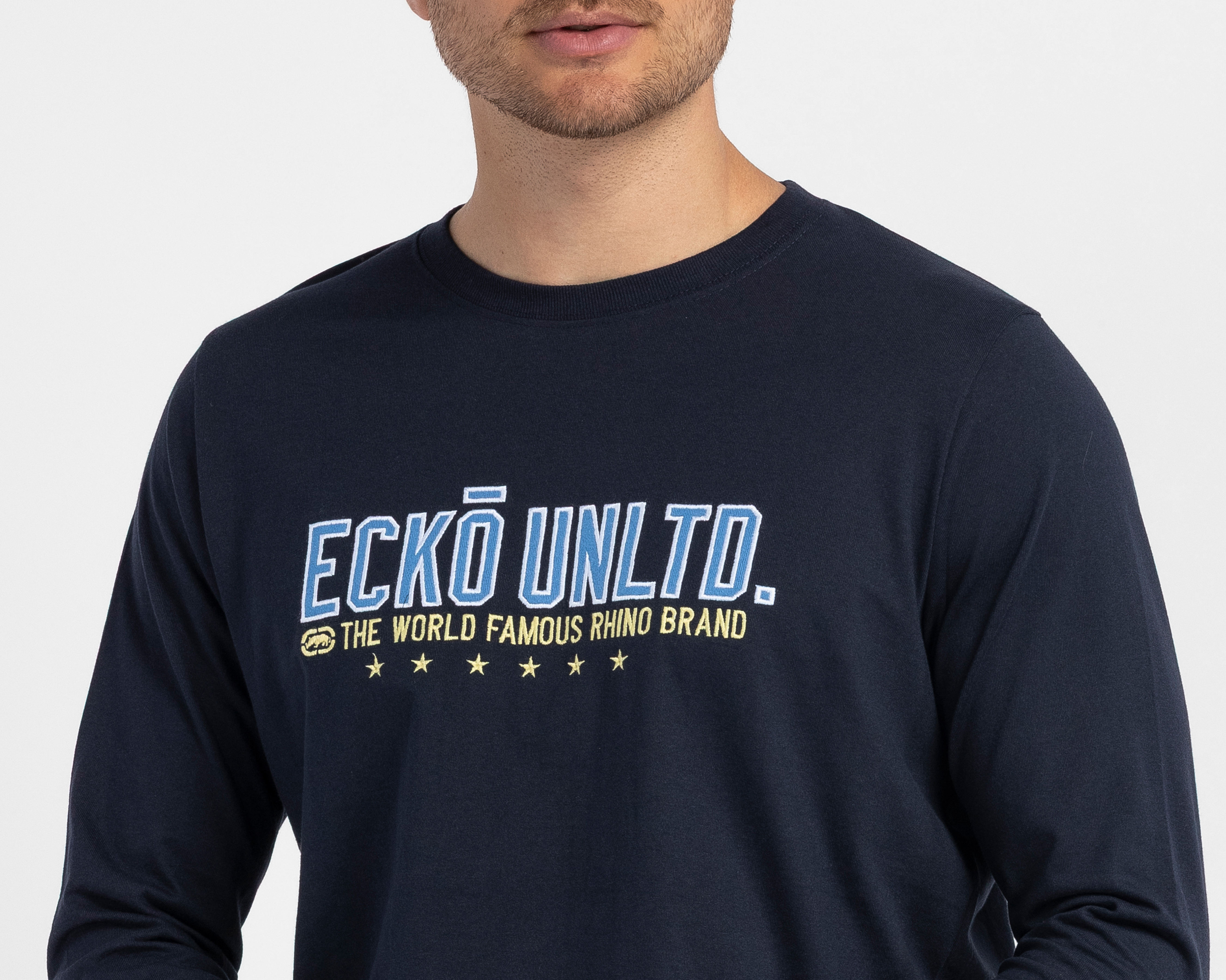 Foto 4 | Foto 4 | Playera de Cuello Redondo Azul Ecko Unltd. para Hombre