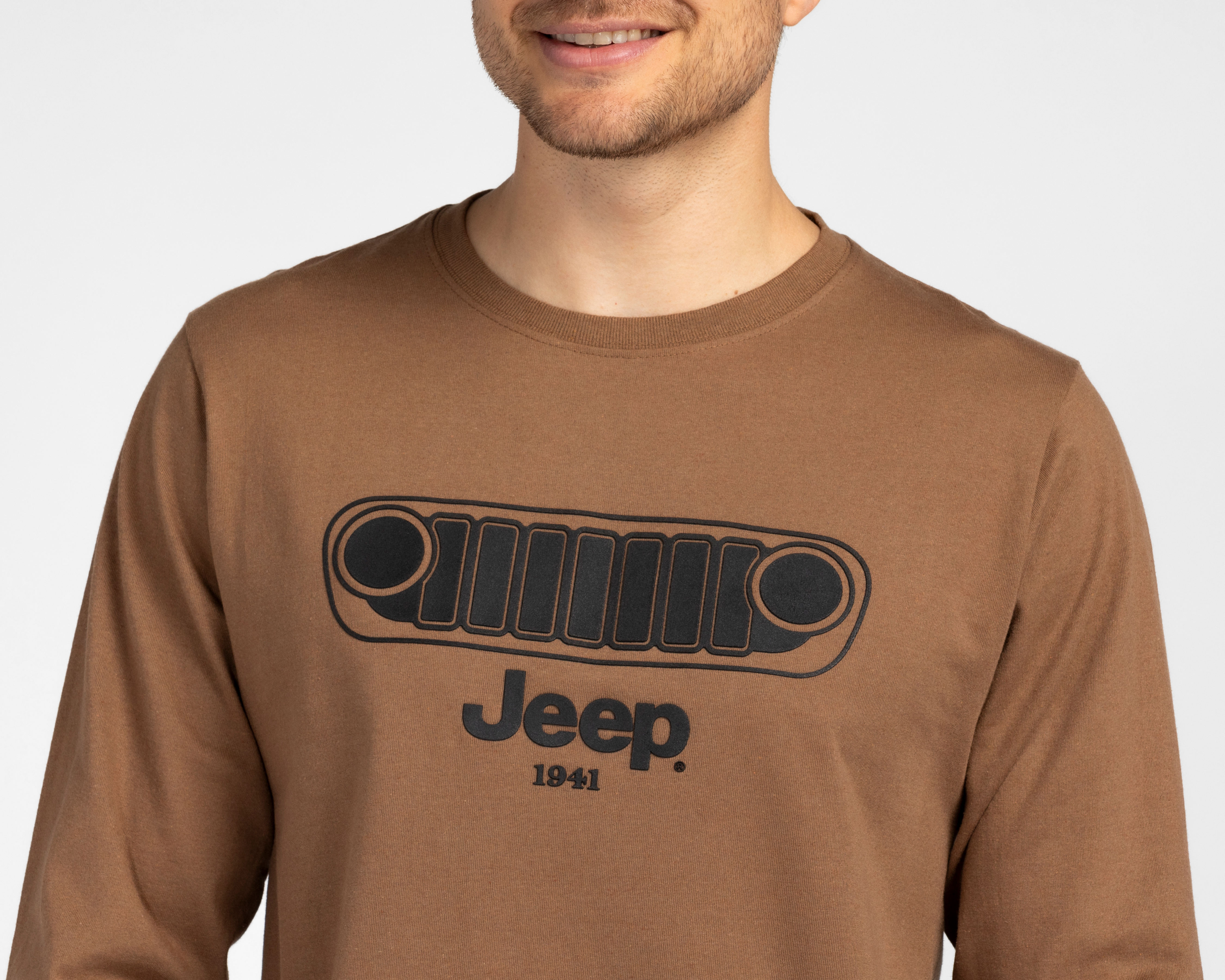 Foto 3 | Foto 3 | Playera de Cuello Redondo Café Jeep para Hombre