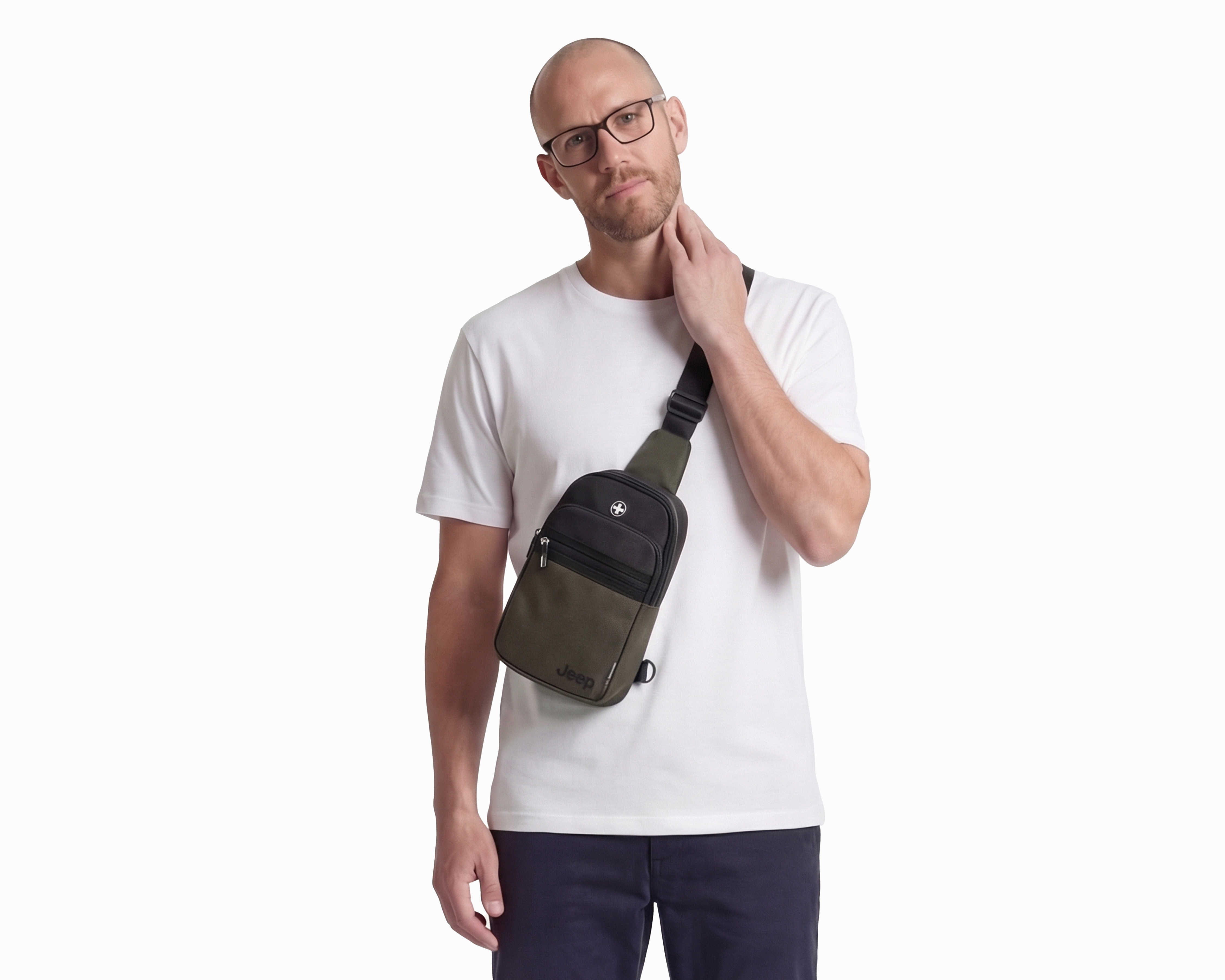 Foto 8 pulgar | Foto 7 | Bandolera Jeep para Hombre