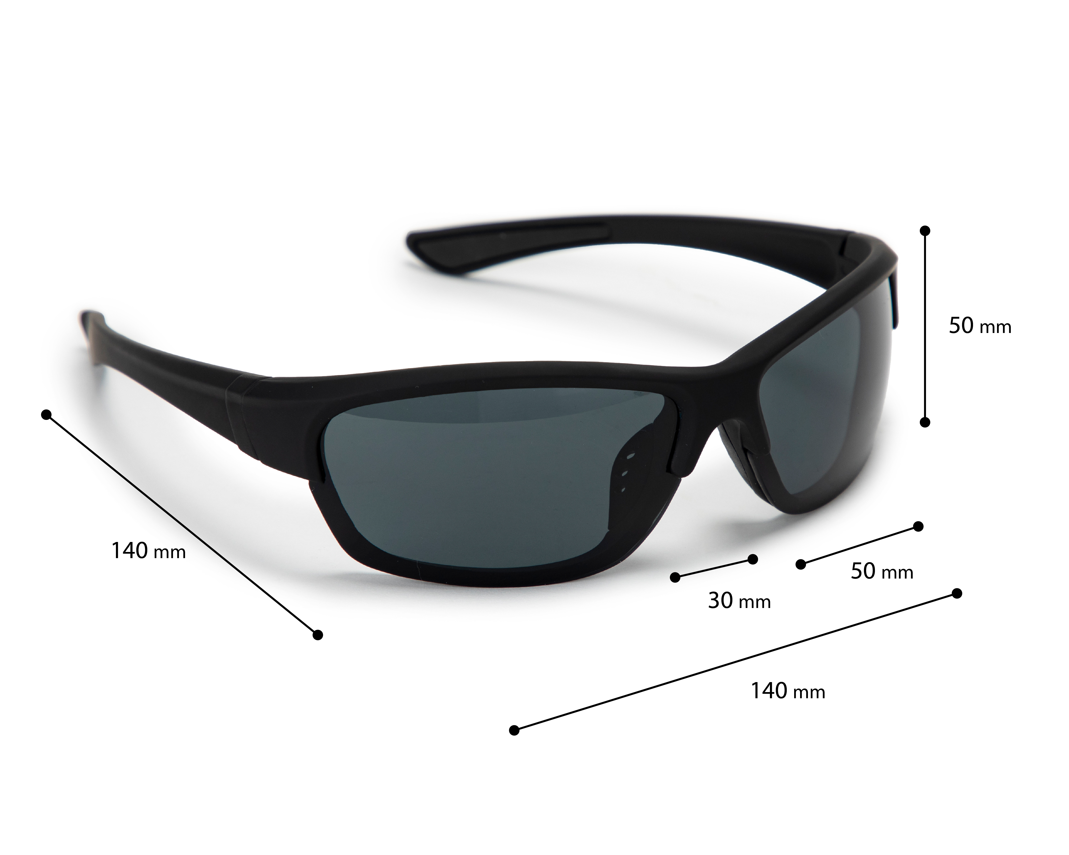 Foto 6 | Foto 6 | Lentes de Sol para Hombre Strona Rectangulares Negros