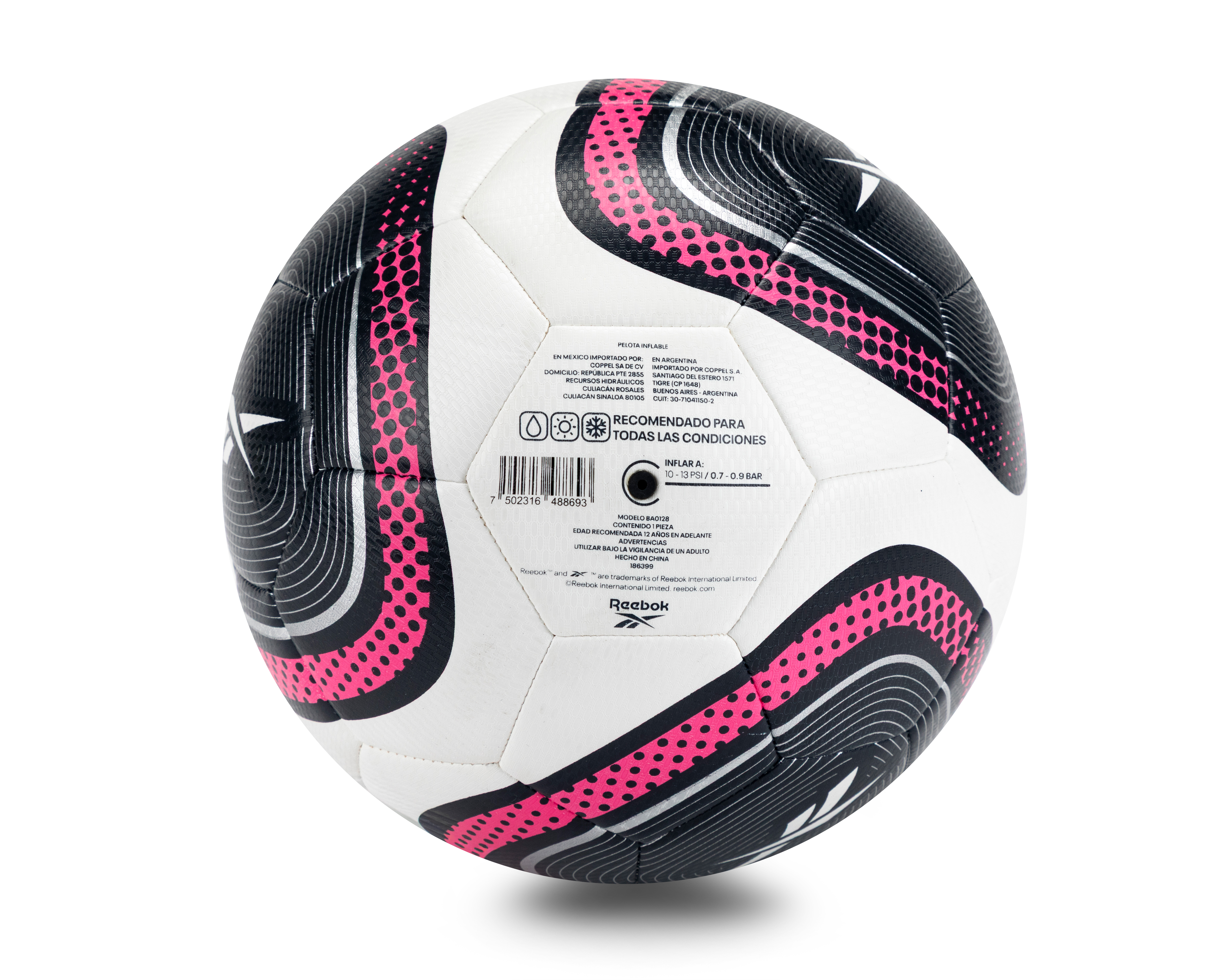 Foto 3 | Foto 3 | Balón de Futbol Reebok Tamaño 5