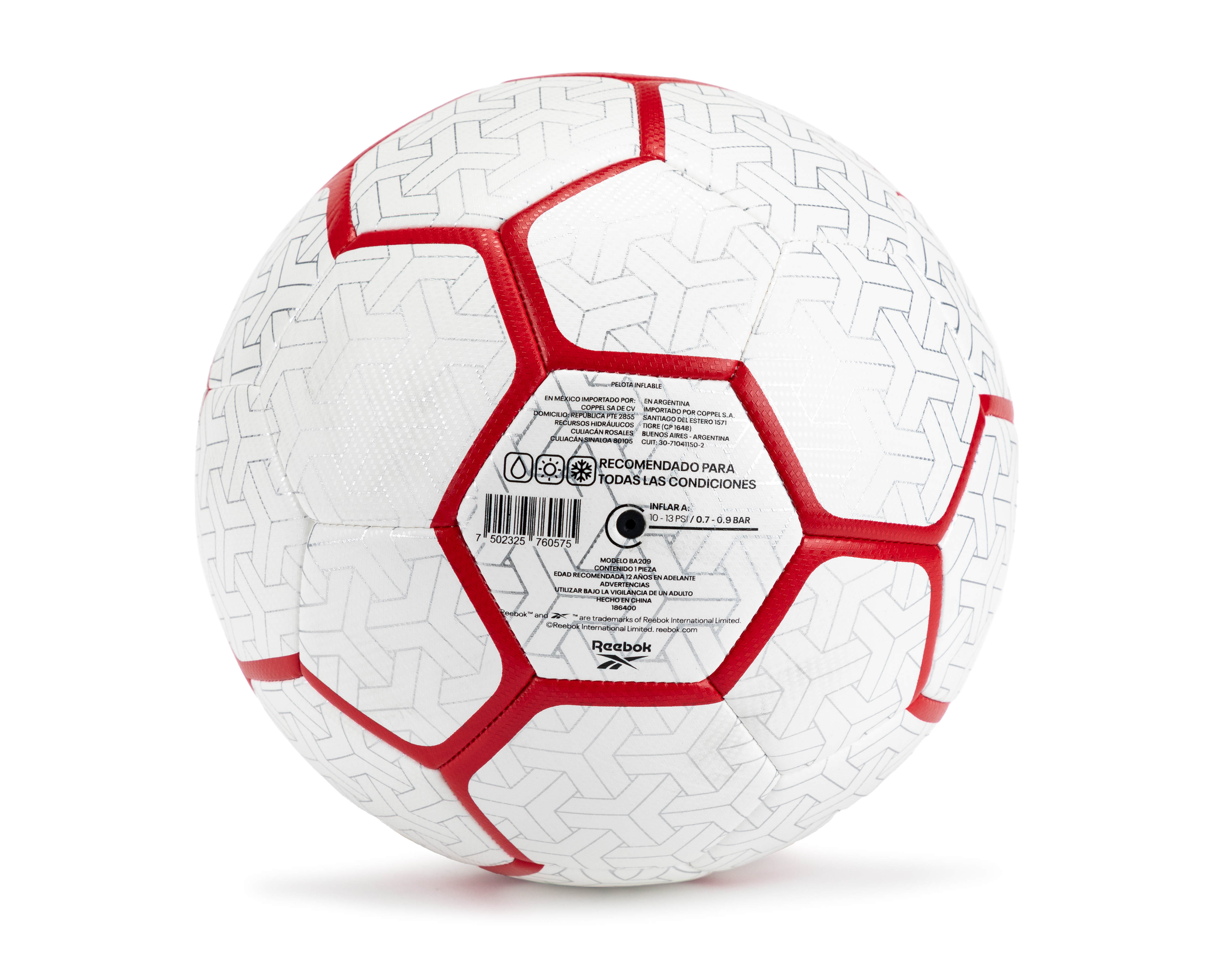 Foto 3 | Foto 3 | Balón de Futbol Reebok Tamaño 5