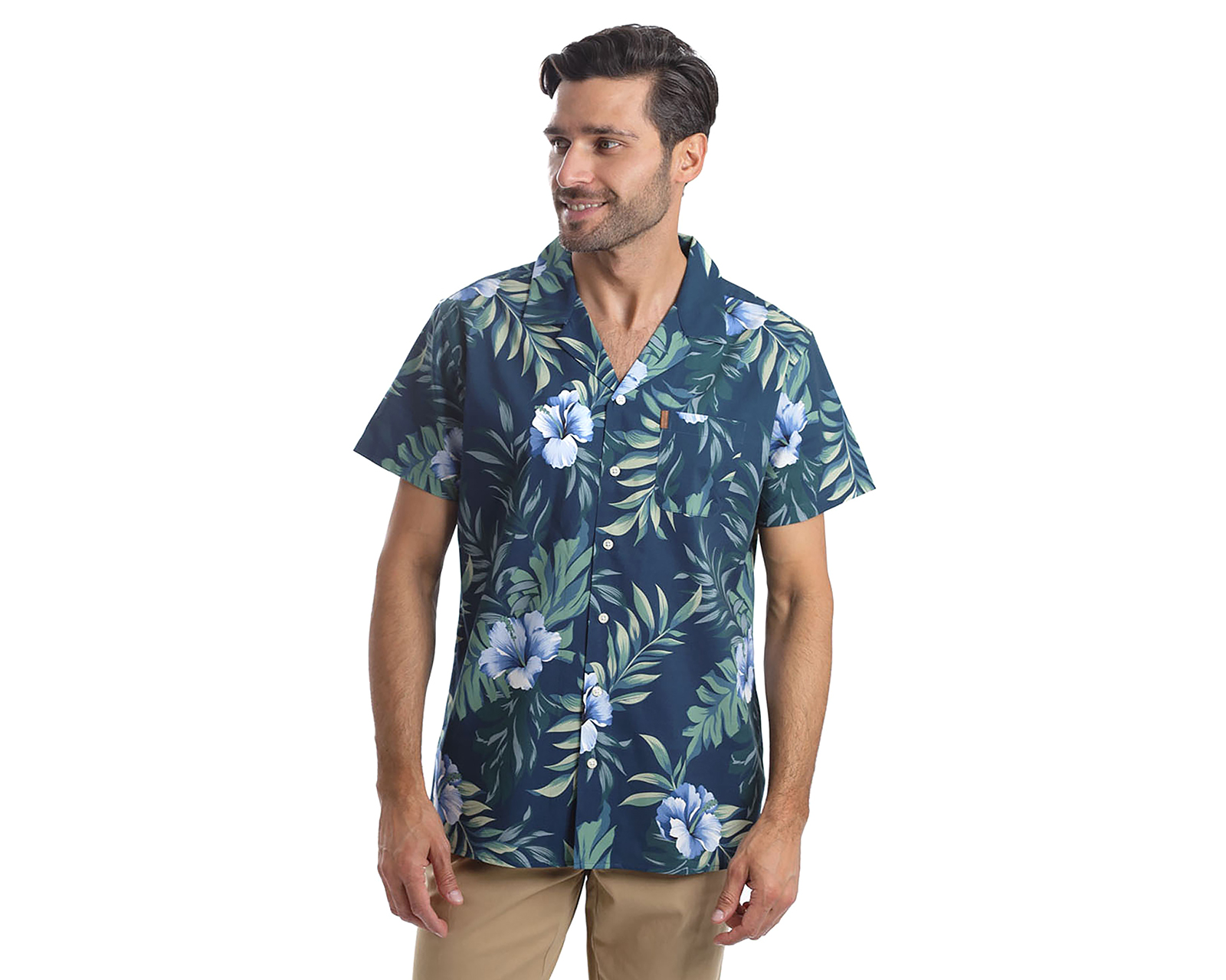 Foto 3 pulgar | Foto 2 | Camisa Casual Chaps Slim Fit Estampada para Hombre