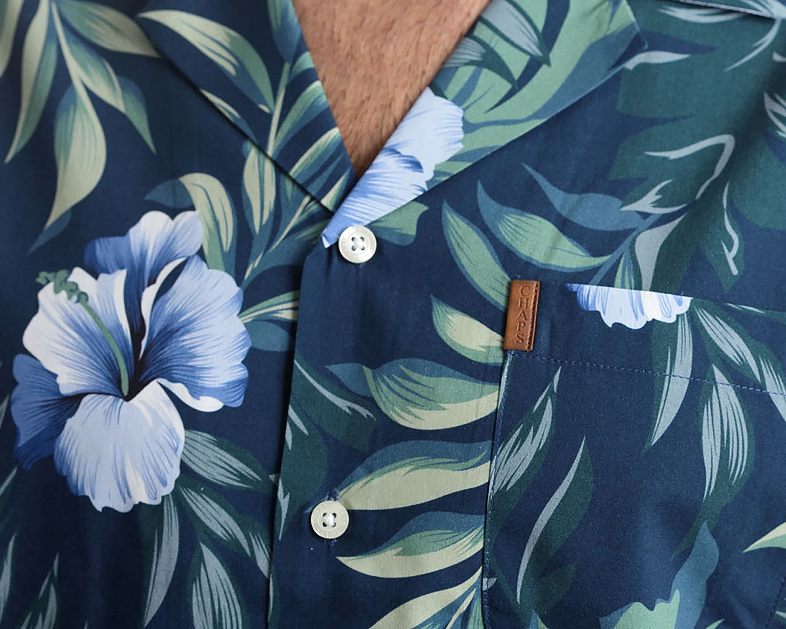 Foto 5 pulgar | Foto 4 | Camisa Casual Chaps Slim Fit Estampada para Hombre