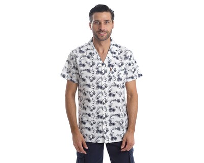 Foto 1 | Foto 1 | Camisa Casual Chaps Slim Fit Full Print para Hombre