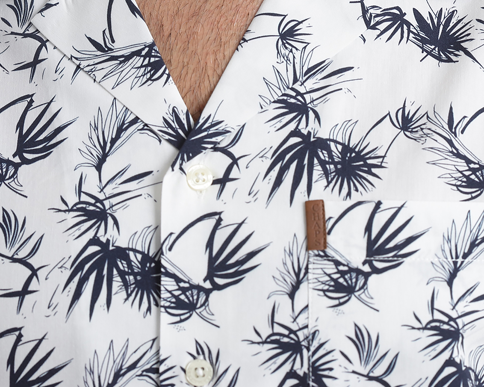 Foto 5 pulgar | Foto 4 | Camisa Casual Chaps Slim Fit Full Print para Hombre