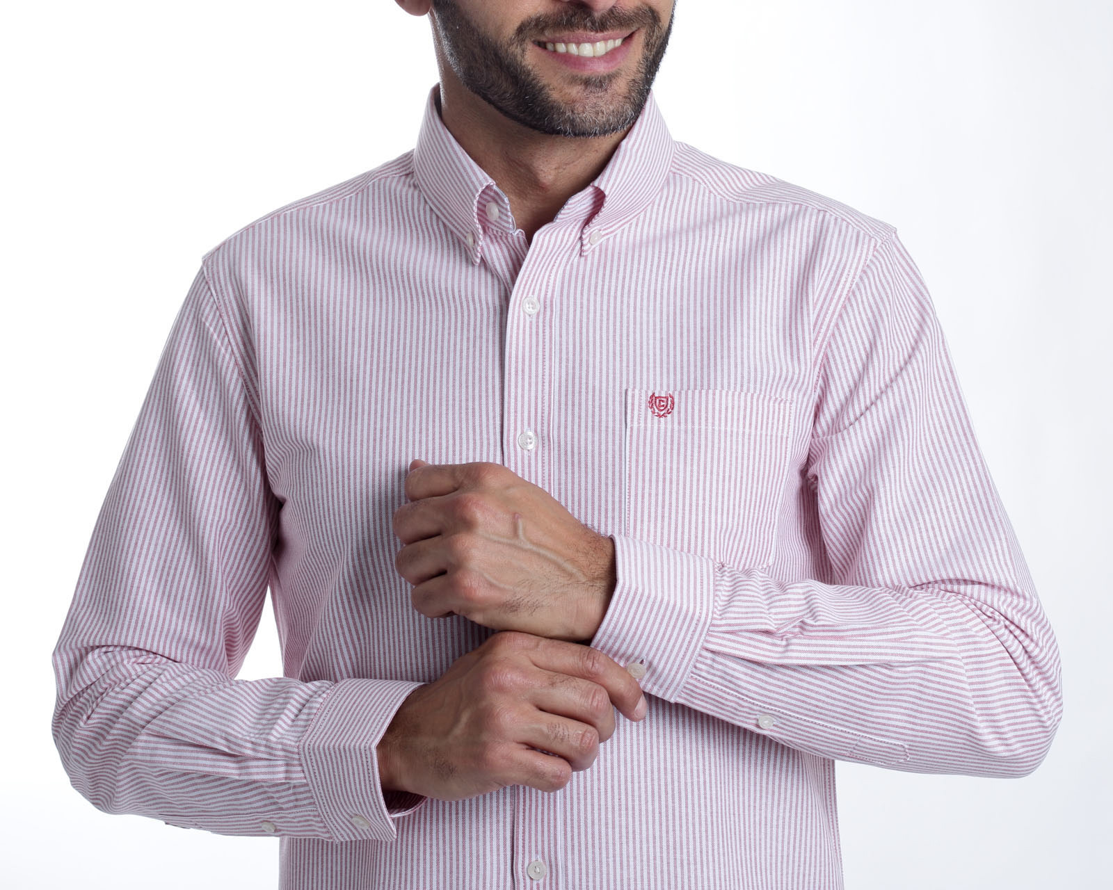 Foto 5 pulgar | Foto 4 | Camisa Casual Chaps Slim Fit a Rayas para Hombre