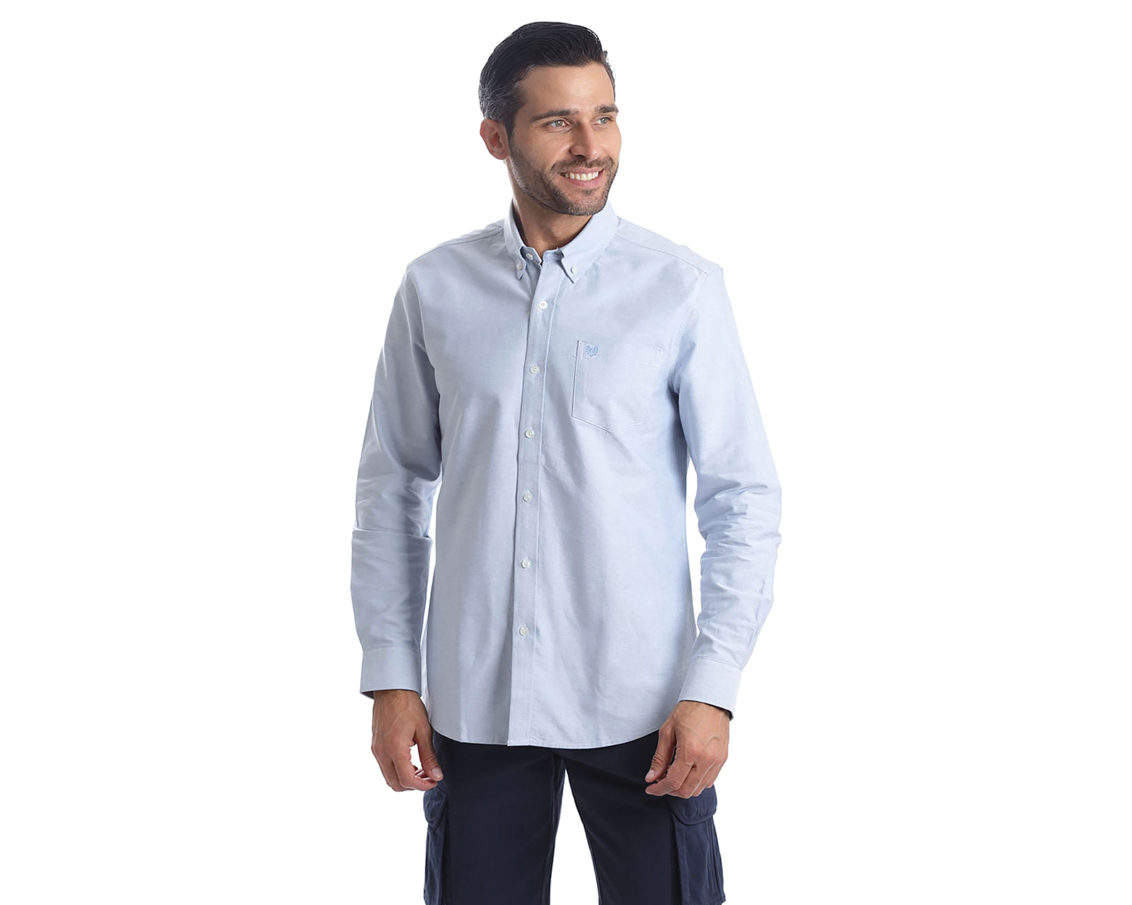 Foto 2 pulgar | Foto 1 | Camisa Casual de Algodón Chaps Slim Fit para Hombre
