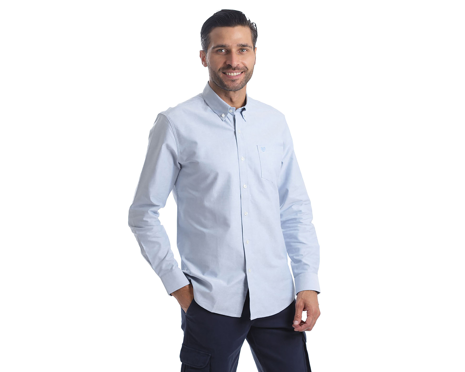 Foto 3 pulgar | Foto 2 | Camisa Casual de Algodón Chaps Slim Fit para Hombre