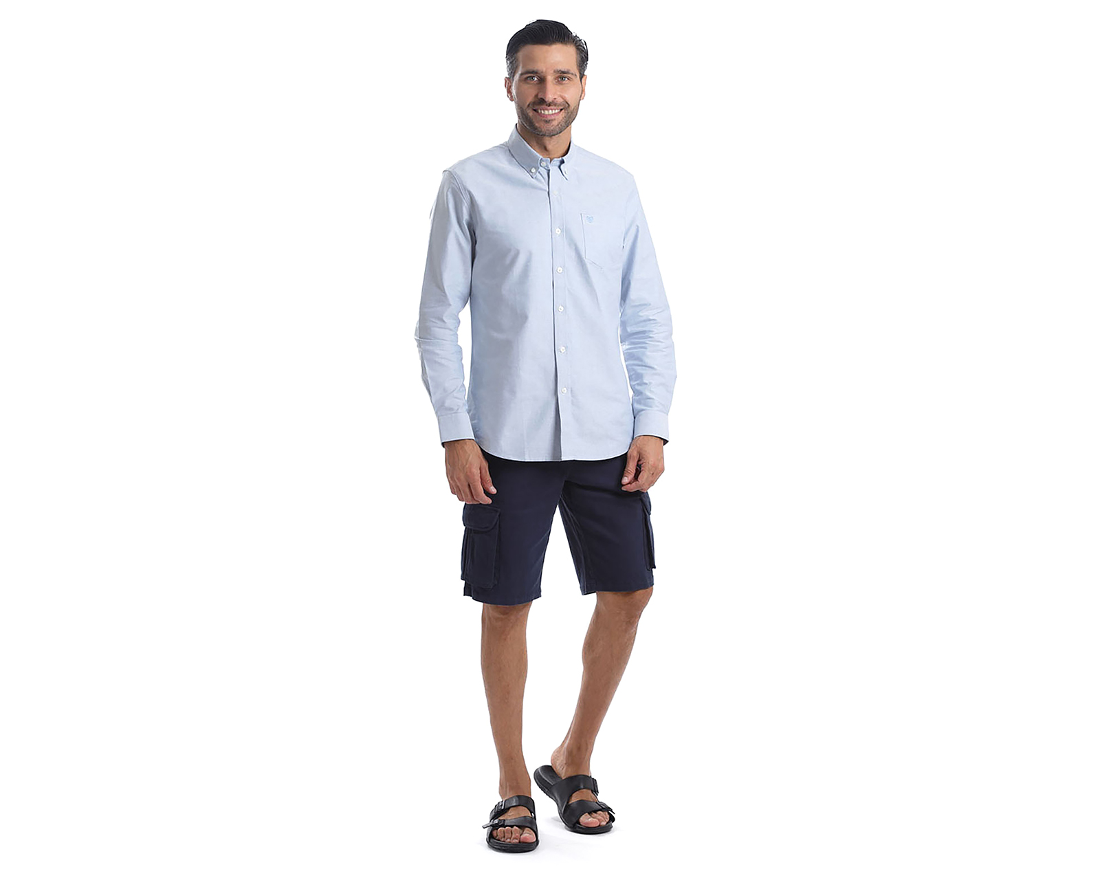 Foto 6 pulgar | Foto 5 | Camisa Casual de Algodón Chaps Slim Fit para Hombre