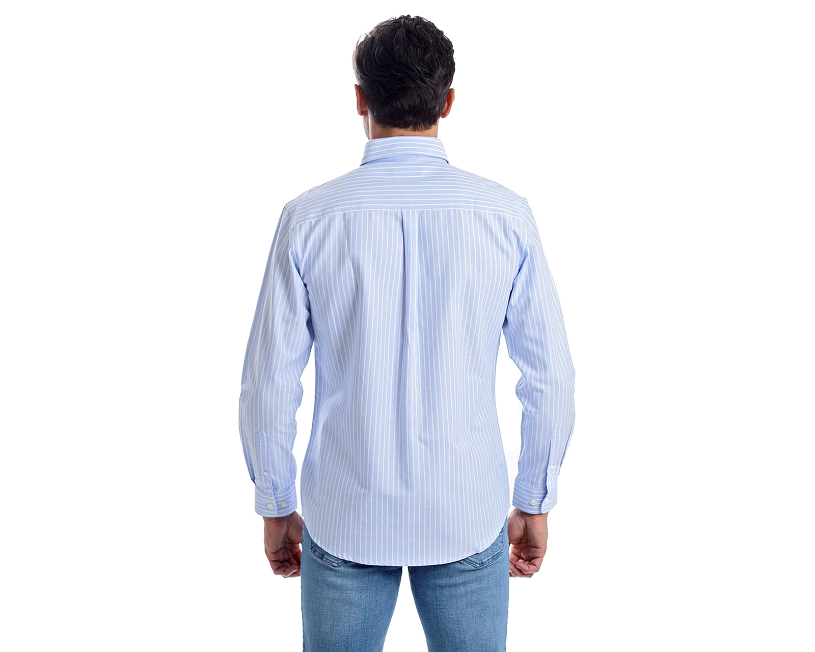 Foto 3 | Foto 3 | Camisa Casual de Algodón Chaps Slim Fit a Rayas para Hombre