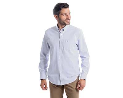 Foto 2 | Foto 2 | Camisa Casual Chaps Slim Fit a Rayas para Hombre