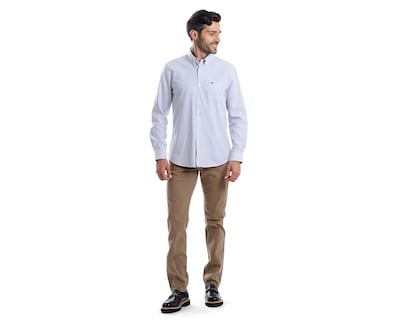 Foto 5 | Foto 5 | Camisa Casual Chaps Slim Fit a Rayas para Hombre