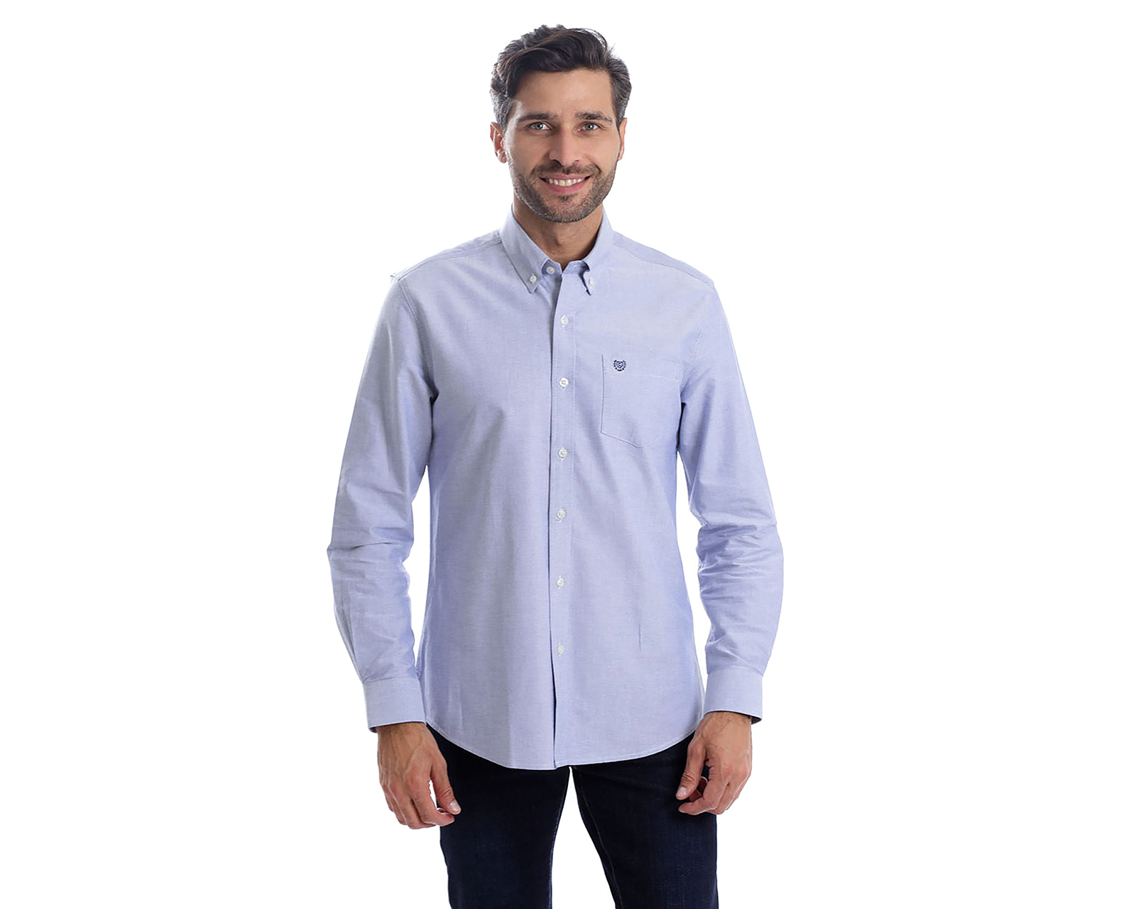 Foto 2 pulgar | Foto 1 | Camisa Casual de Algodón Chaps Slim Fit para Hombre