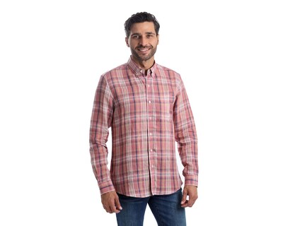 Foto 1 | Foto 1 | Camisa Casual de Algodón Chaps Slim Fit a Cuadros para Hombre