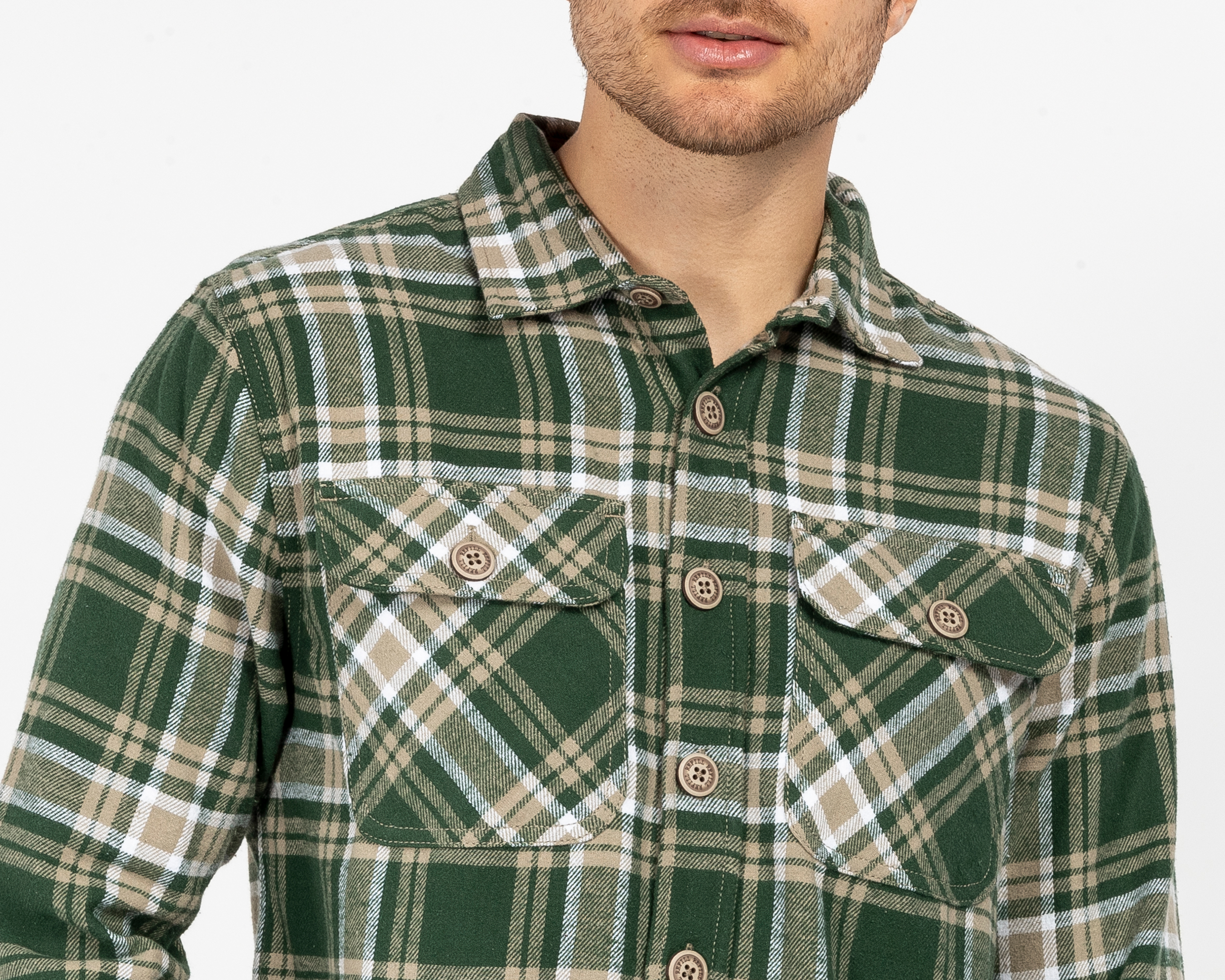 Foto 4 | Foto 4 | Camisa Casual de Algodón Refill Regular Fit a Cuadros para Hombre