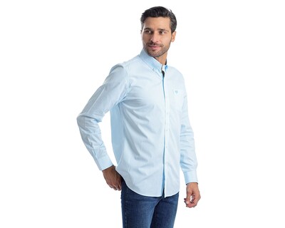 Foto 2 | Foto 2 | Camisa Casual de Algodón Chaps Slim Fit a Rayas para Hombre