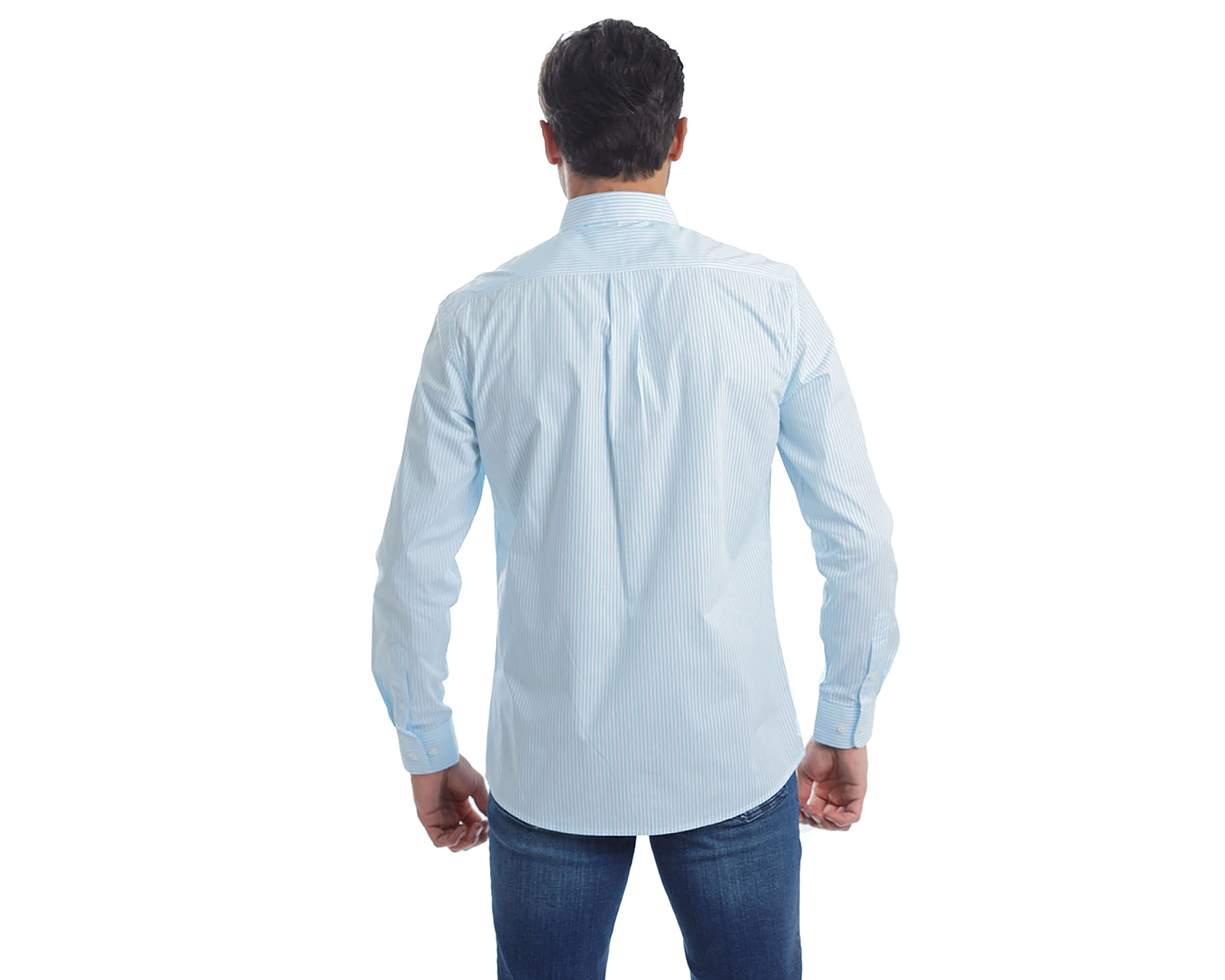 Foto 4 pulgar | Foto 3 | Camisa Casual de Algodón Chaps Slim Fit a Rayas para Hombre