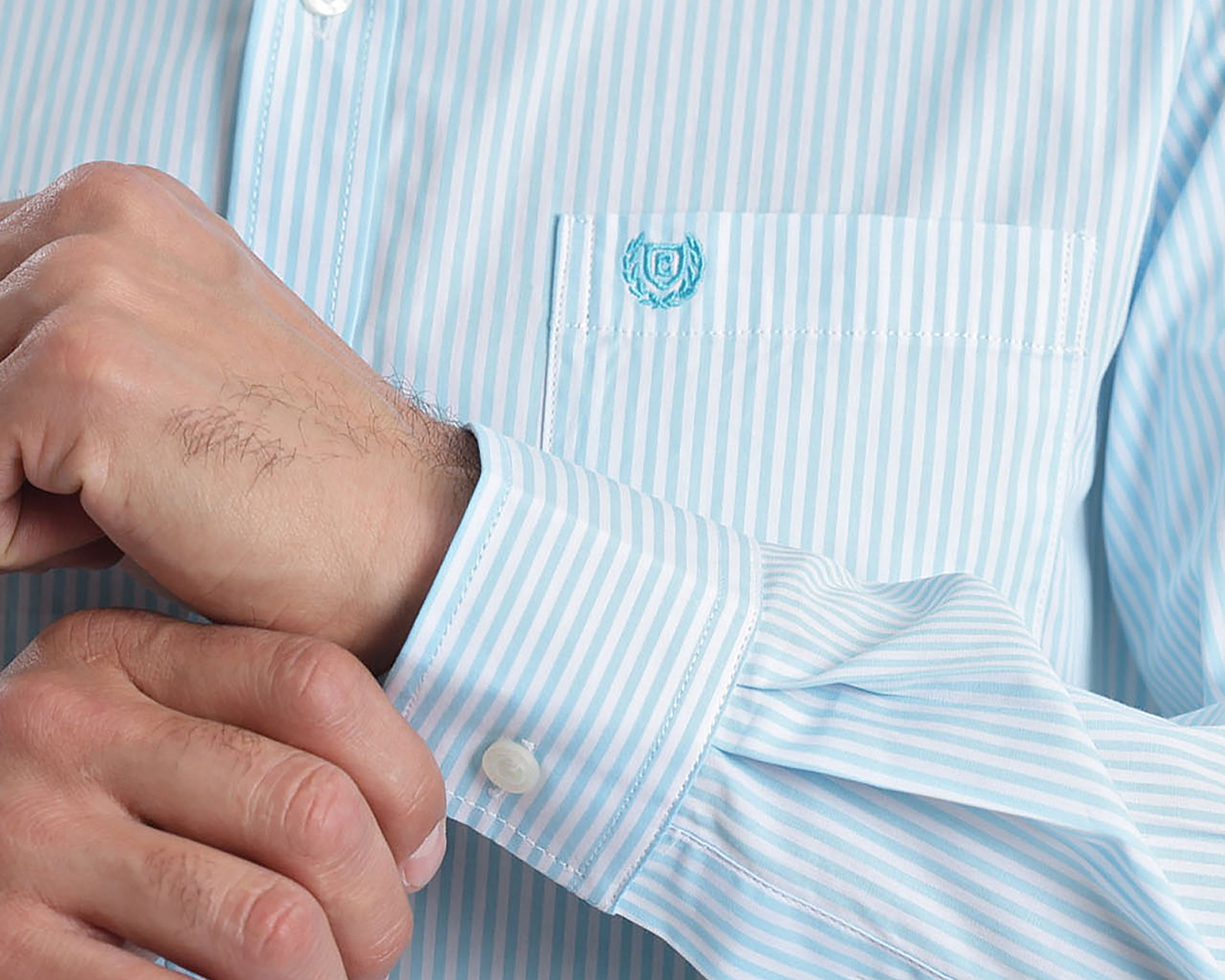 Foto 5 pulgar | Foto 4 | Camisa Casual de Algodón Chaps Slim Fit a Rayas para Hombre