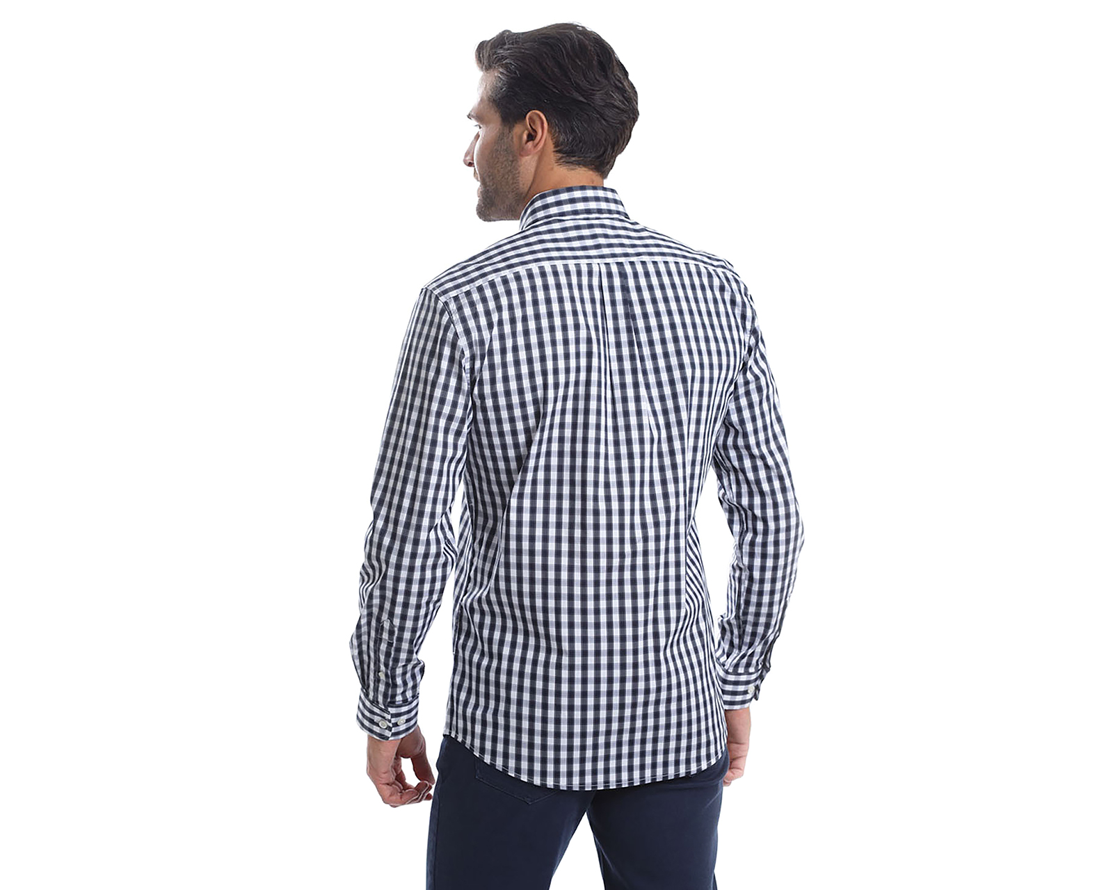 Foto 4 pulgar | Foto 3 | Camisa Casual de Algodón Chaps Slim Fit a Cuadros para Hombre
